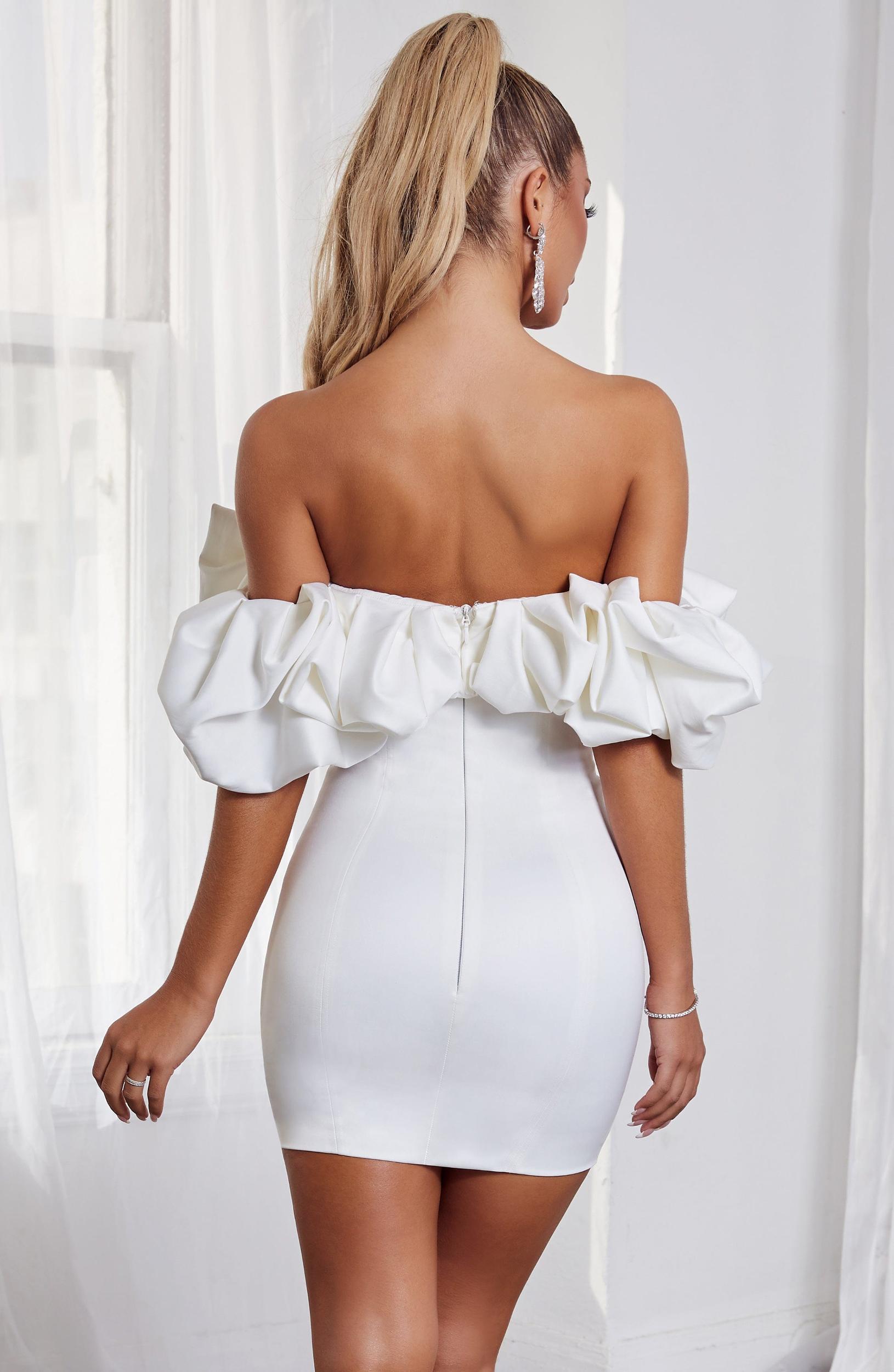 Allie Mini Dress - White Product Image