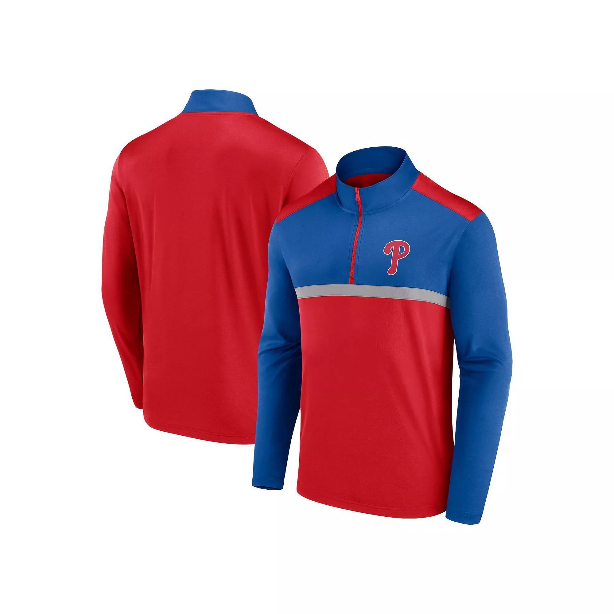 Men's Fanatics Red Philadelphia Phillies Unstoppable Quarter-Zip Top, Size: 5XL Product Image