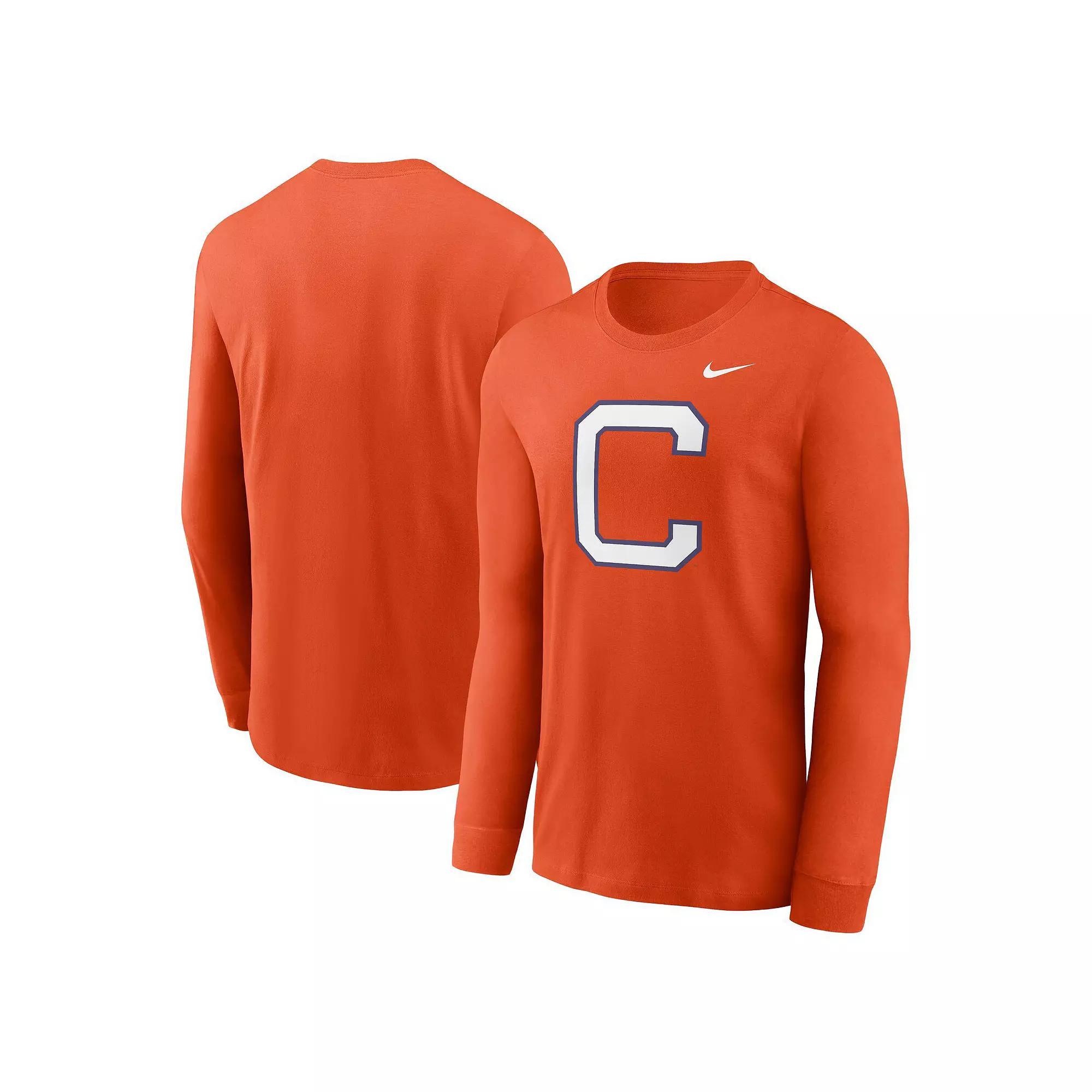 Men's Nike Orange Clemson Tigers Alternate Logo Long Sleeve T-Shirt, Size: 2XL Product Image