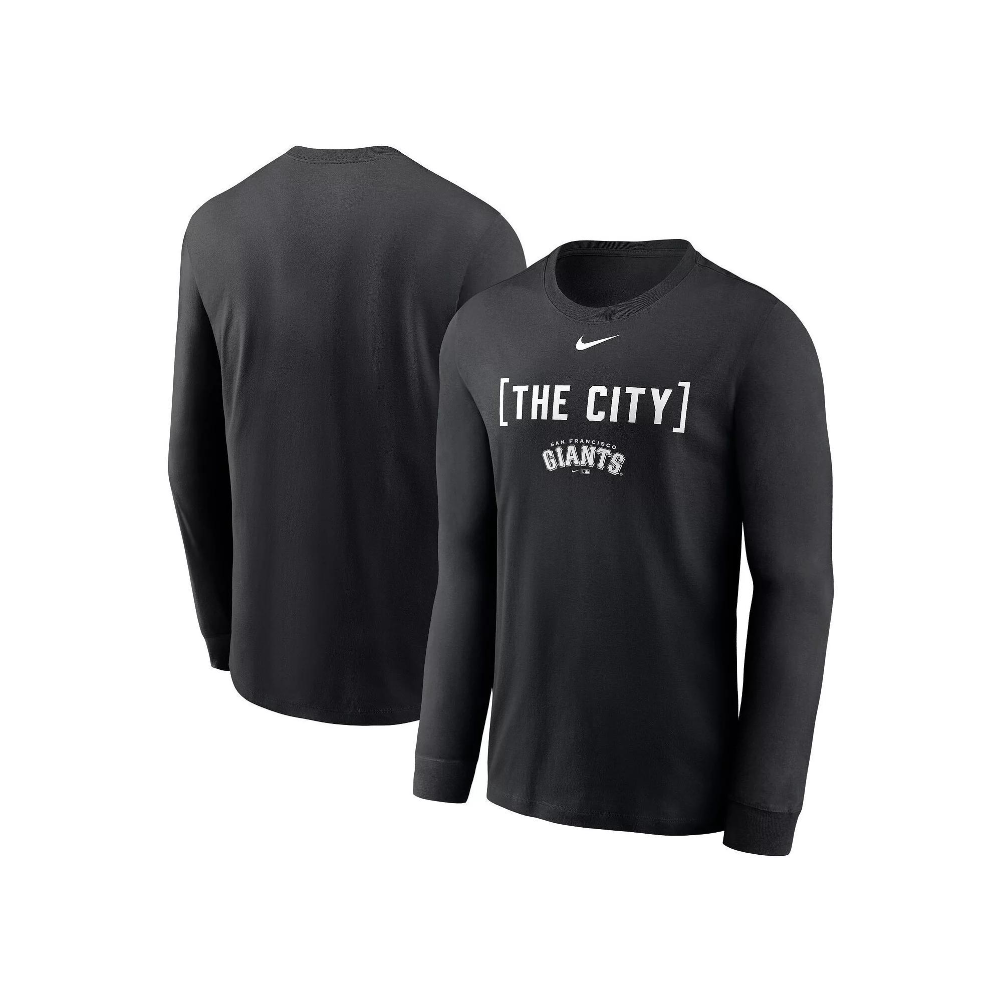 Men's Nike Black San Francisco Giants Local Nickname Long Sleeve T-Shirt, Size: Small Product Image
