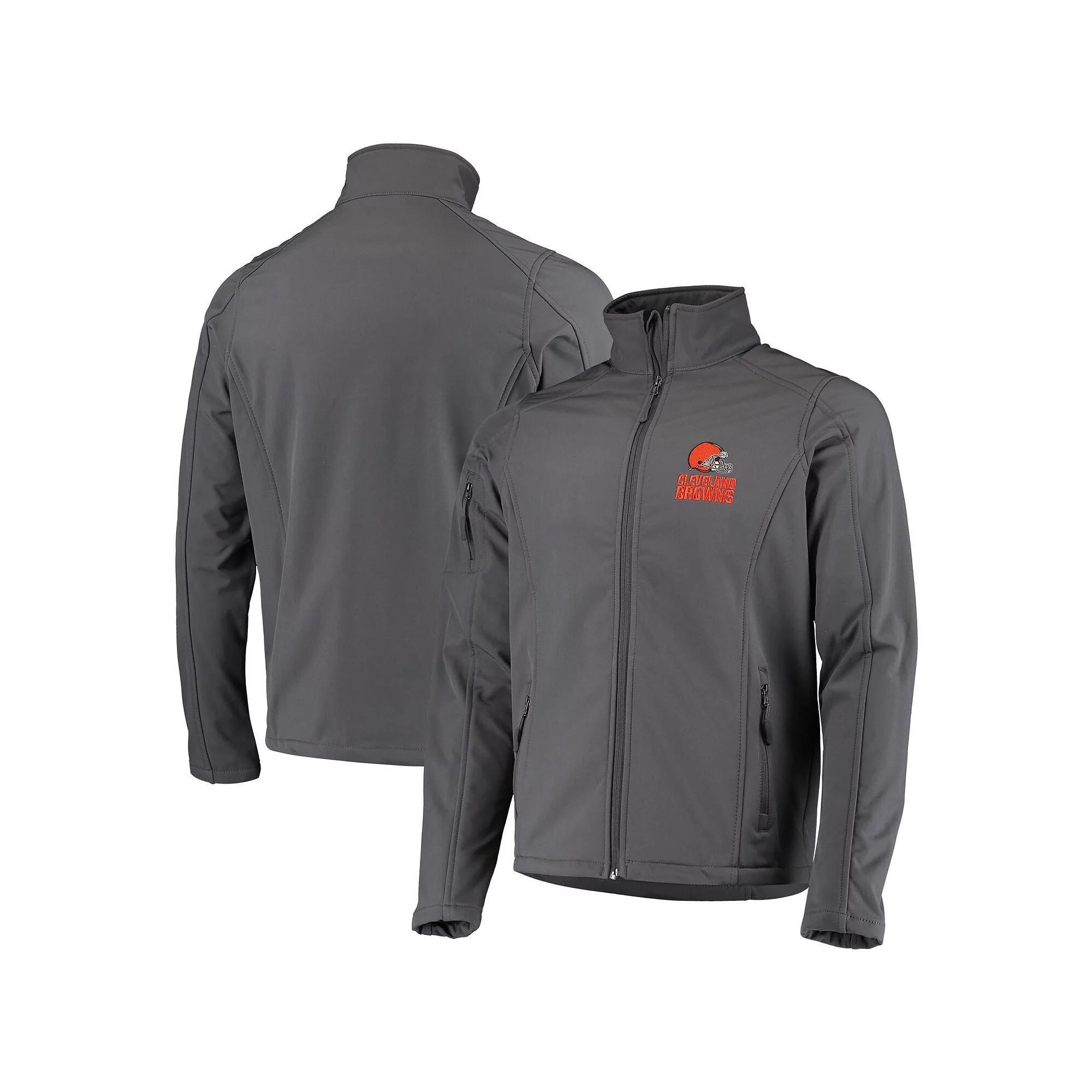 Men's Dunbrooke Charcoal Miami Dolphins Sonoma Softshell Full-Zip Jacket, Size: Large Product Image