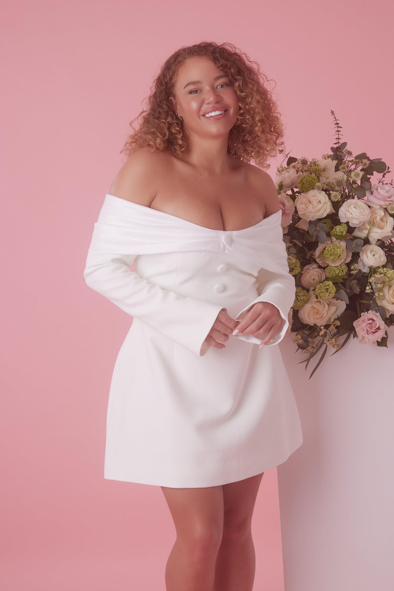 The Ultimate Muse Bow Mini Dress Product Image