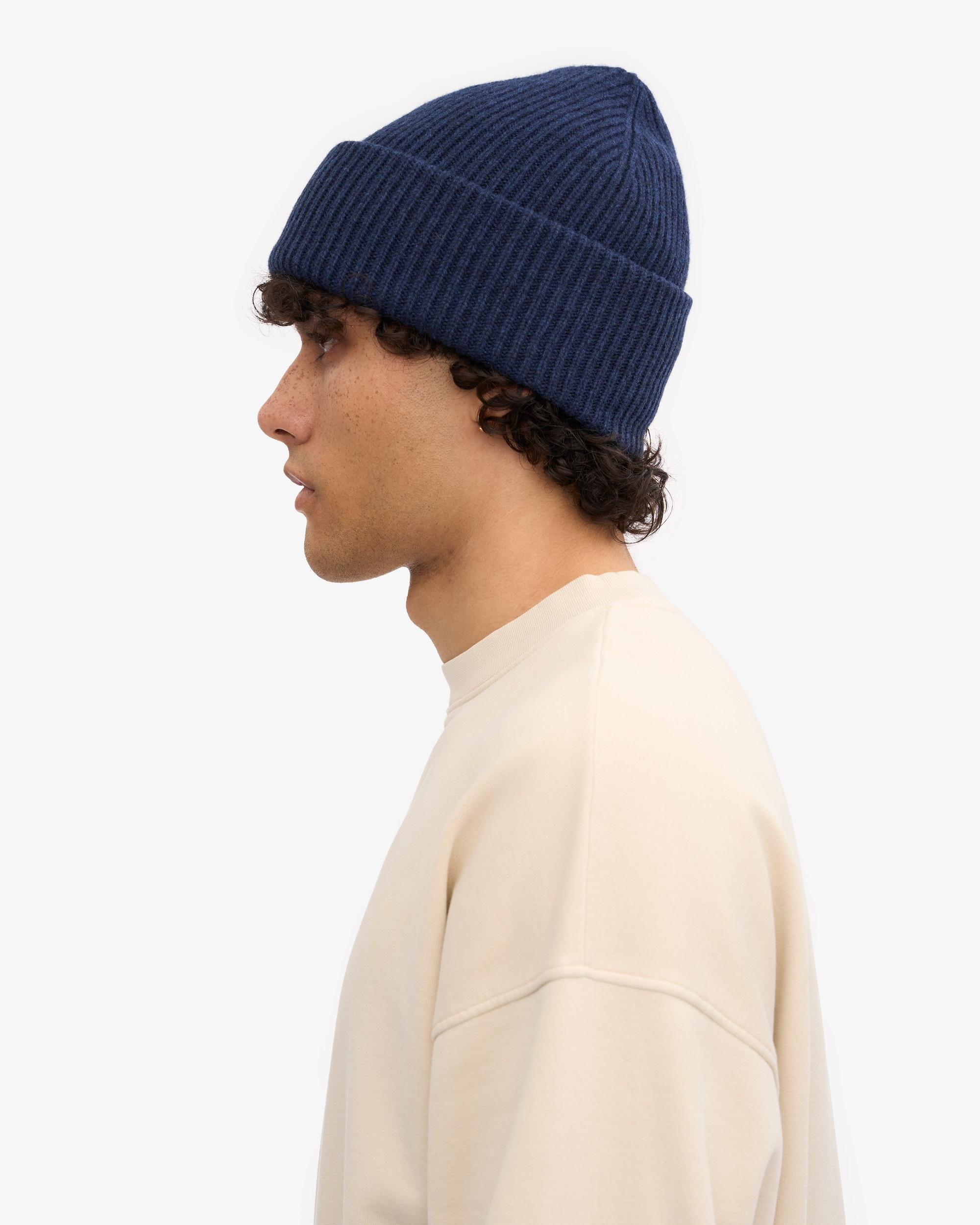 Merino Wool Hat - Marine Blue Product Image