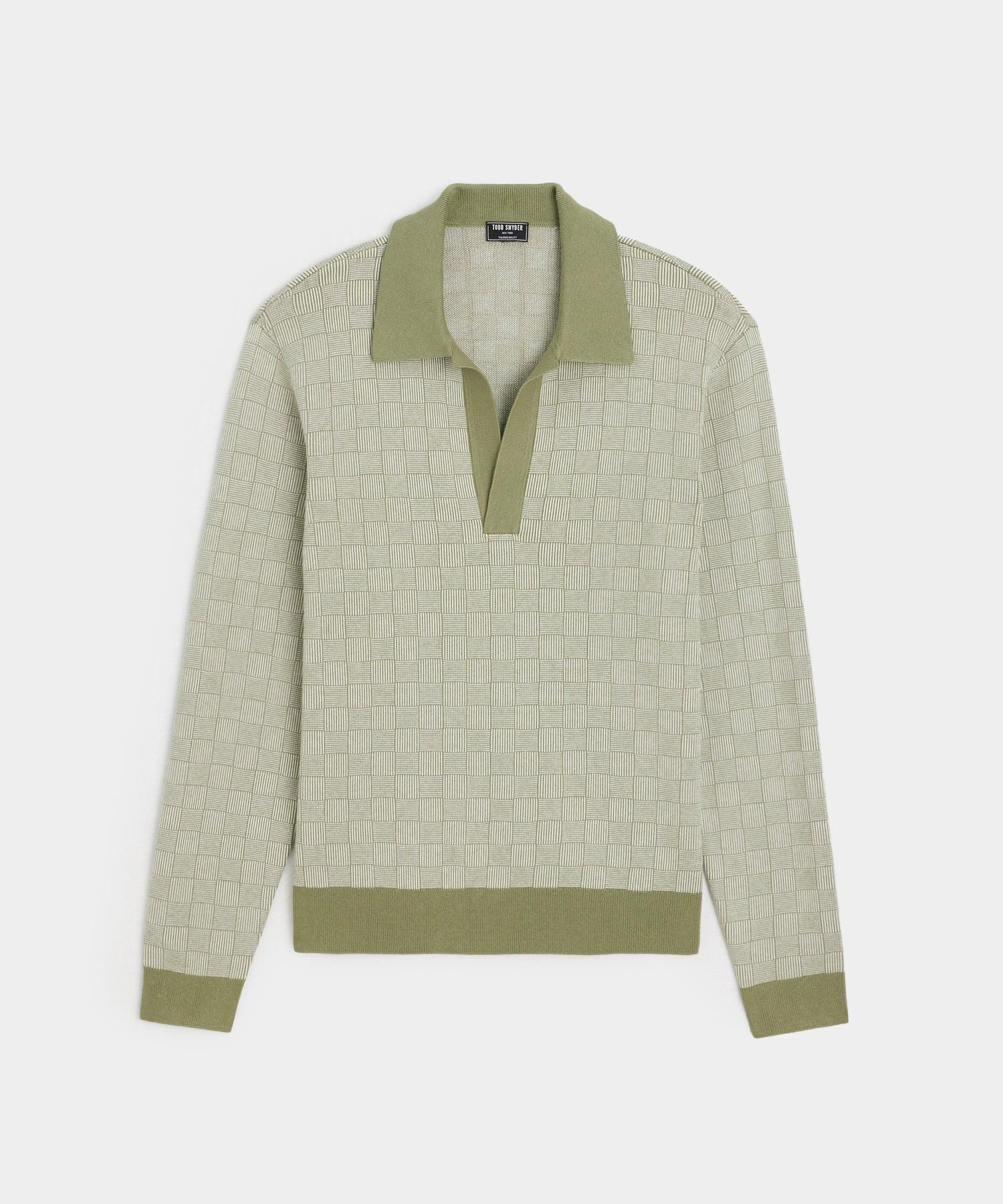 Relaxed Silk-Cotton Montauk Sweater Polo Product Image