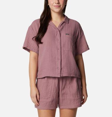 Columbia Womens Holly Hideaway Breezy Cotton Top Breezy Cotton Shorts Product Image