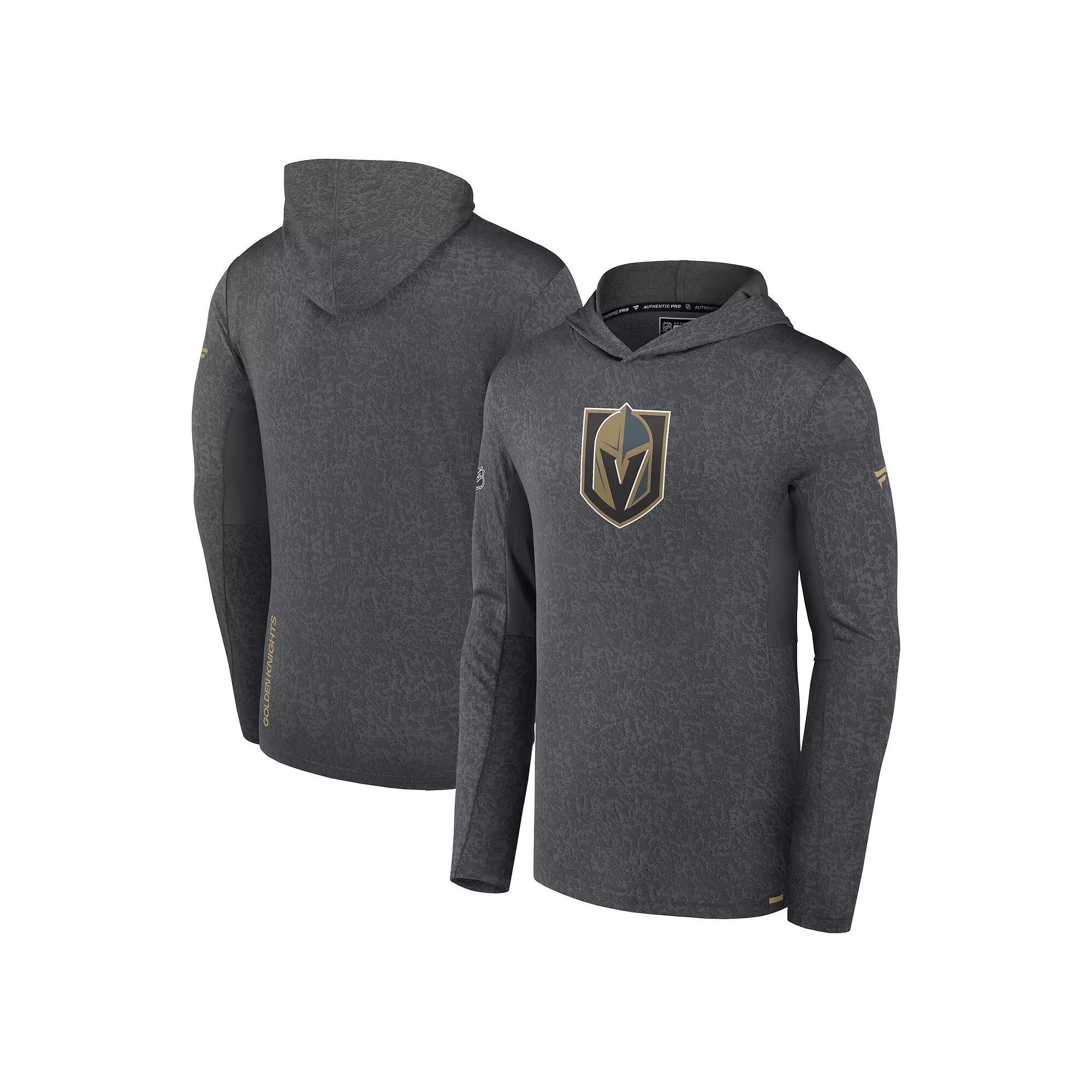 Men's Fanatics Branded  Gray Vegas Golden Knights Authentic Pro Lightweight Pullover Hoodie, Size: Small, Lvk Charco Product Image