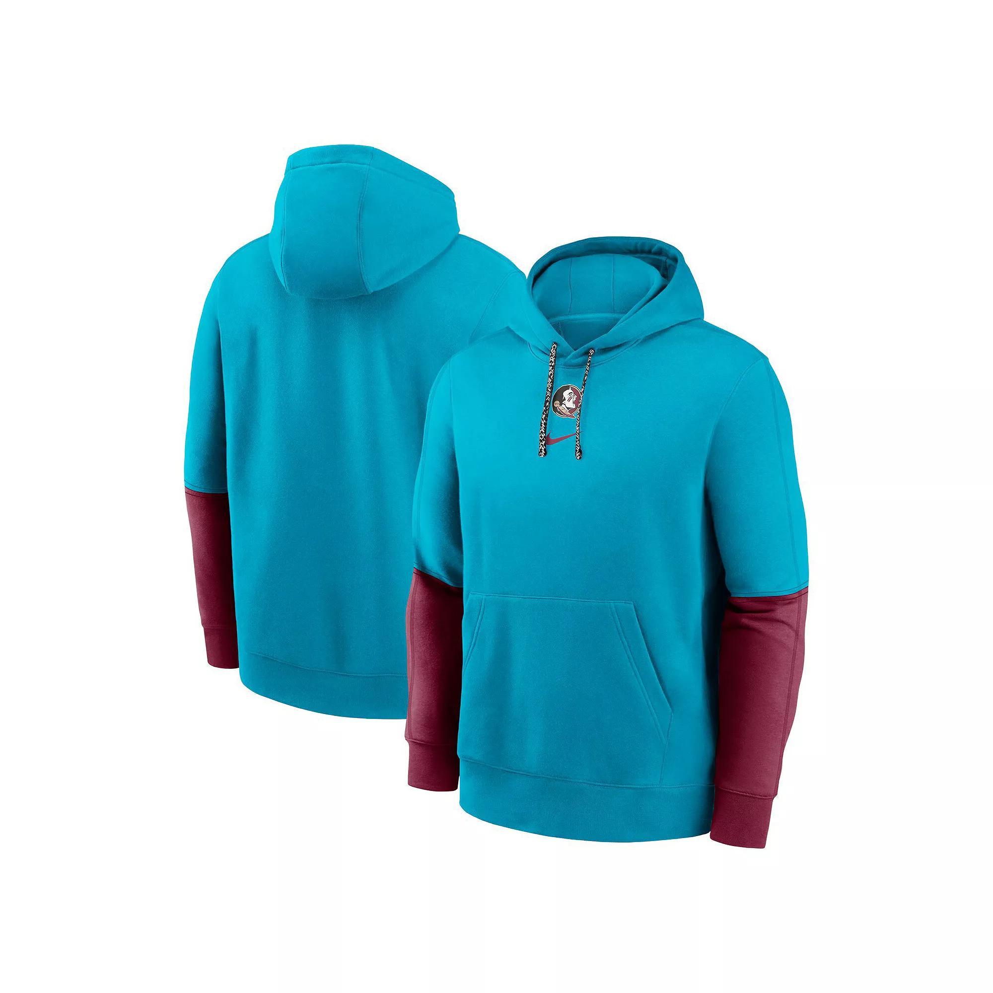 Men's Nike Turquoise Florida State Seminoles 2024 Sideline Club Fleece Pullover Hoodie, Size: 4XL, Turquoise A Product Image