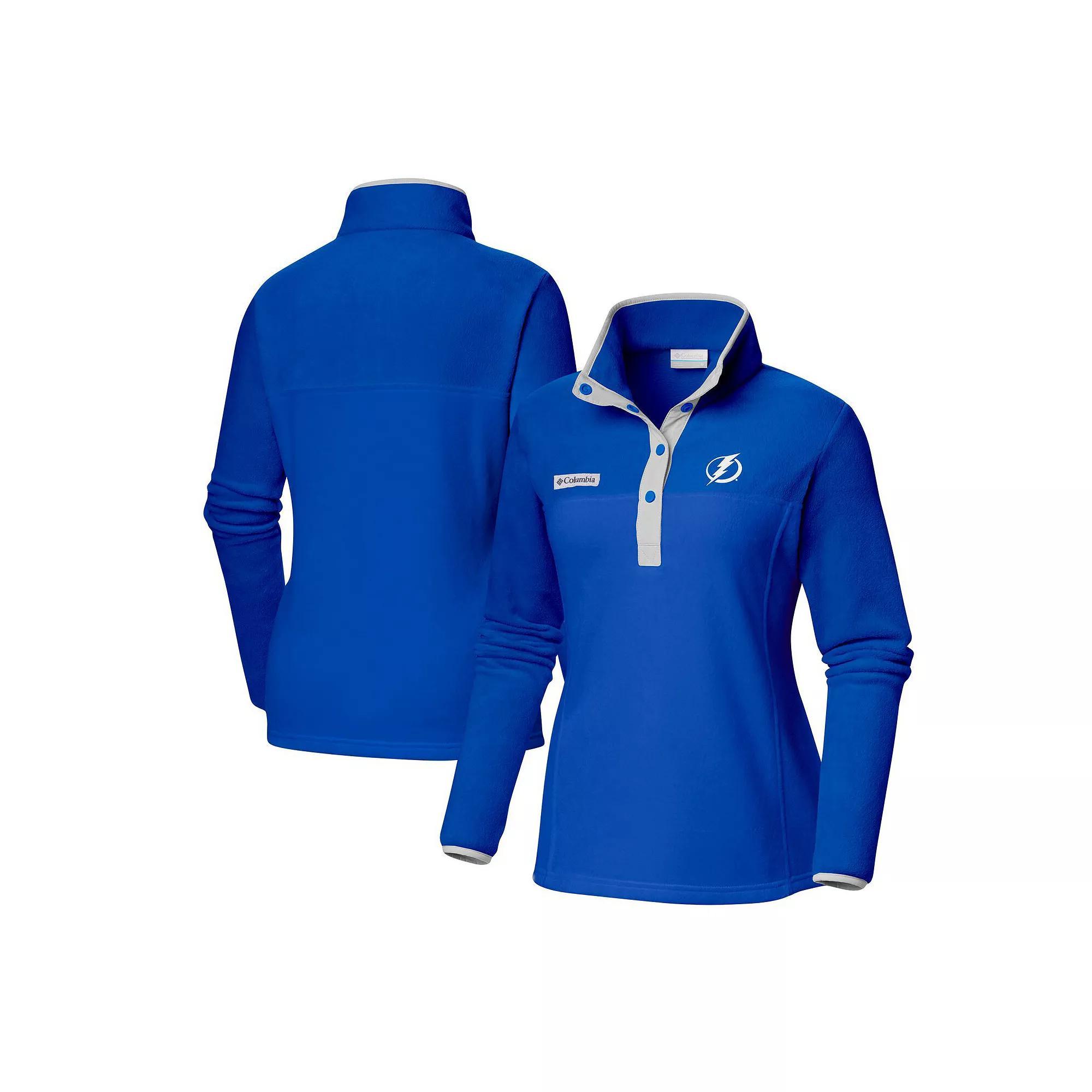 Women's Columbia Blue Tampa Bay Lightning Benton Springs Half-Snap Jacket, Size: Medium, Lgh Blue Product Image