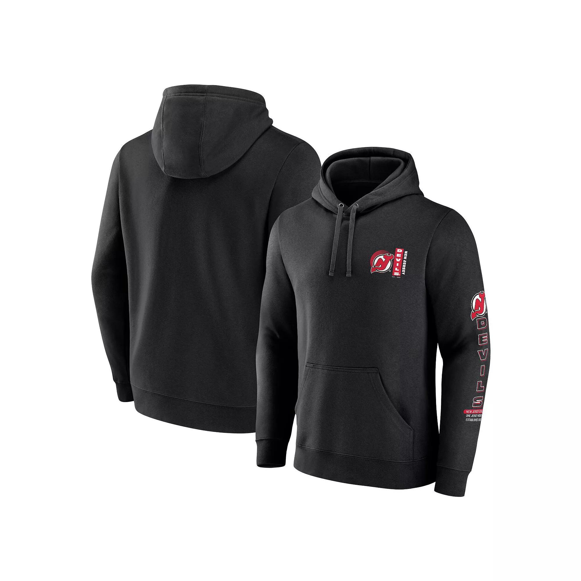 Men's Fanatics Black New Jersey Devils Revolution Pullover Hoodie, Size: Medium, Nhl Black Product Image