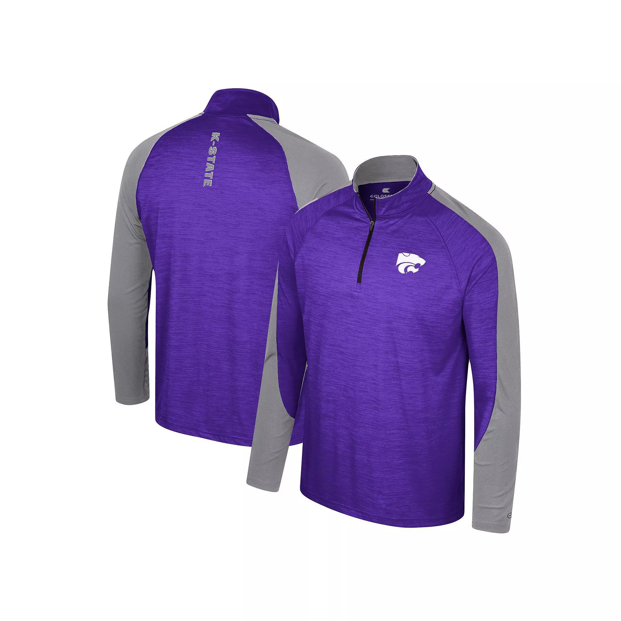 Men's Colosseum Blue UCLA Bruins Langmore Raglan Quarter-Zip Top, Size: XL Product Image
