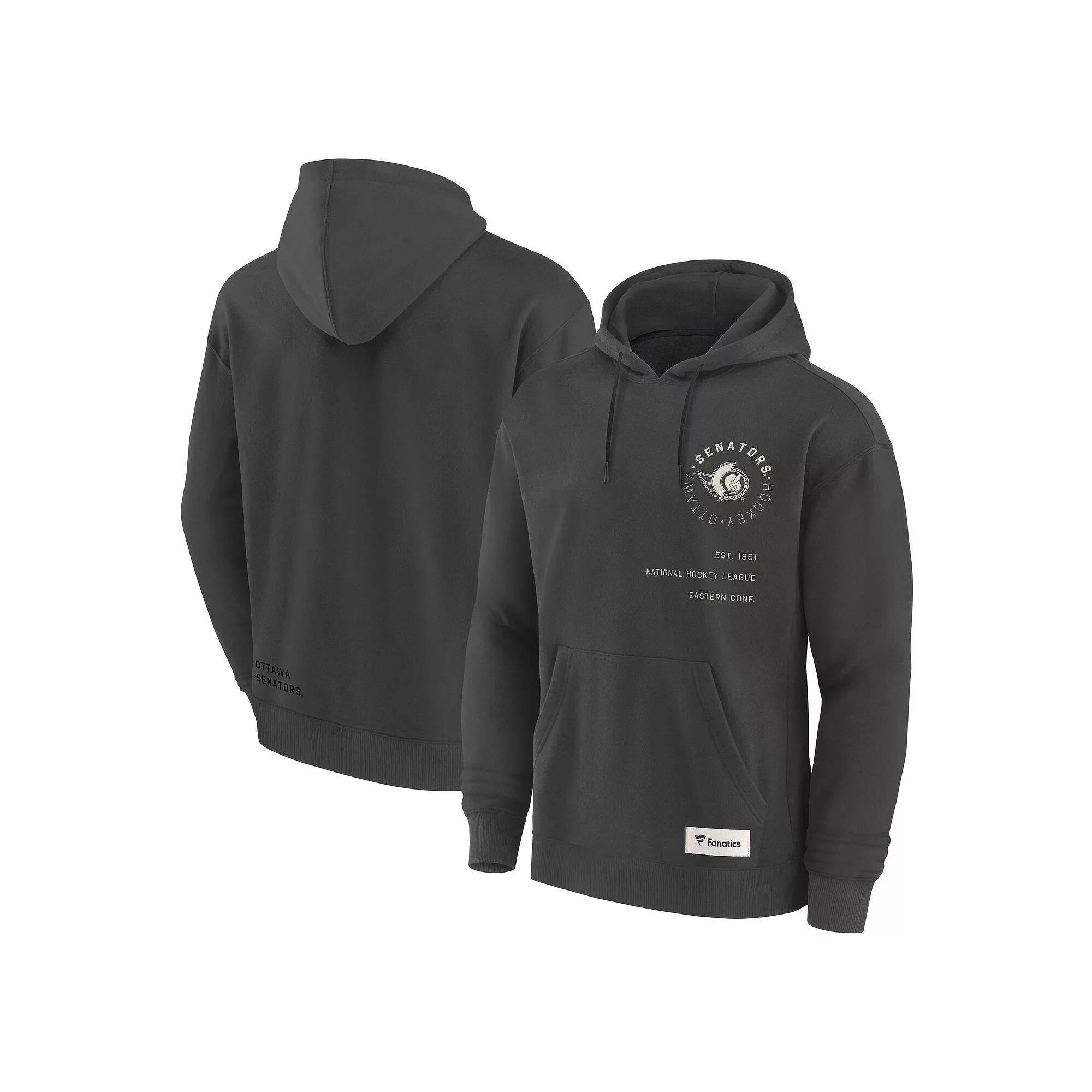 Men's Fanatics Navy Buffalo Sabres Future Ground Info Pullover Hoodie, Size: 4XL, Blue Product Image