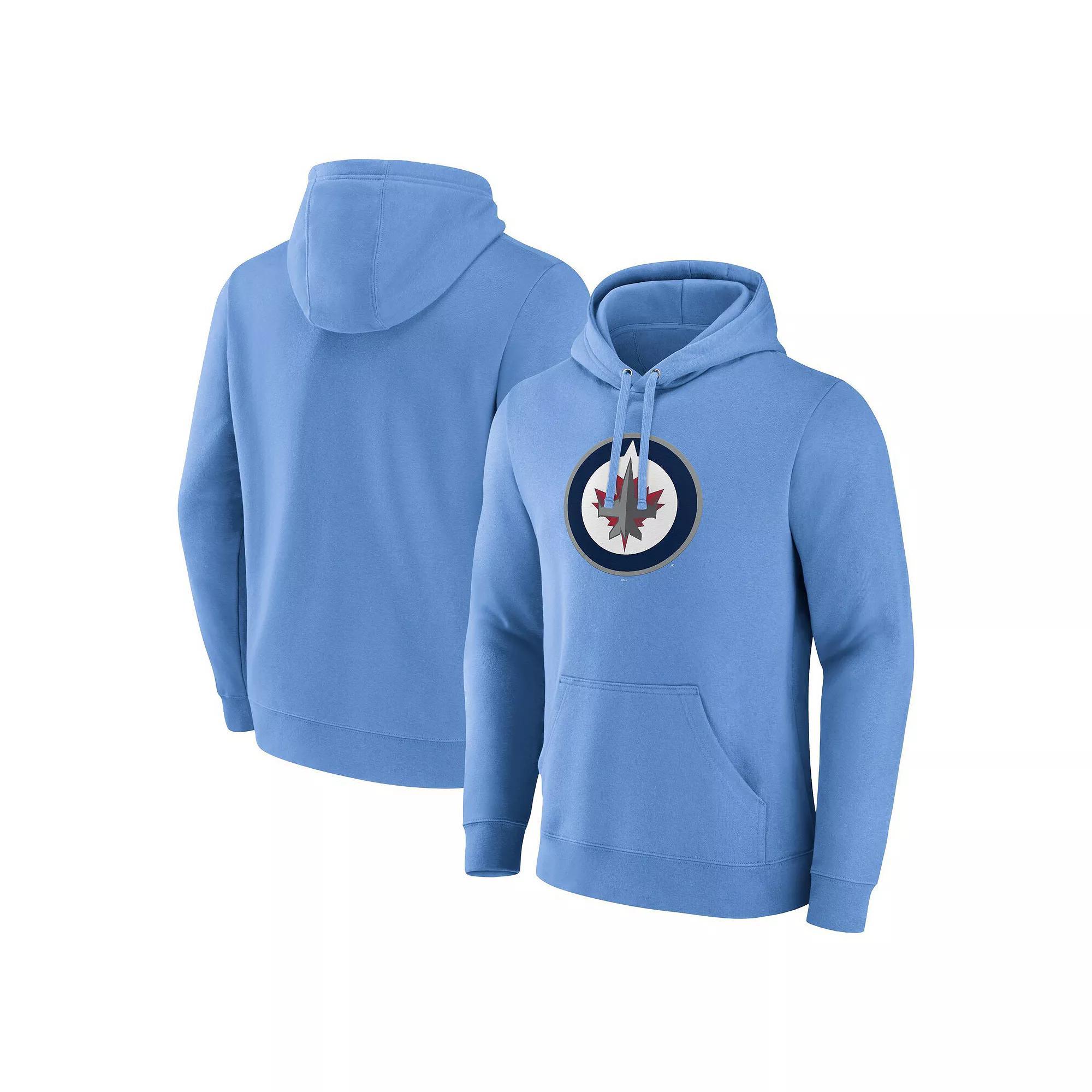 Men's Fanatics Blue Winnipeg Jets Alternate Graphic Fleece Pullover Hoodie, Size: XL, Jts Blue Product Image