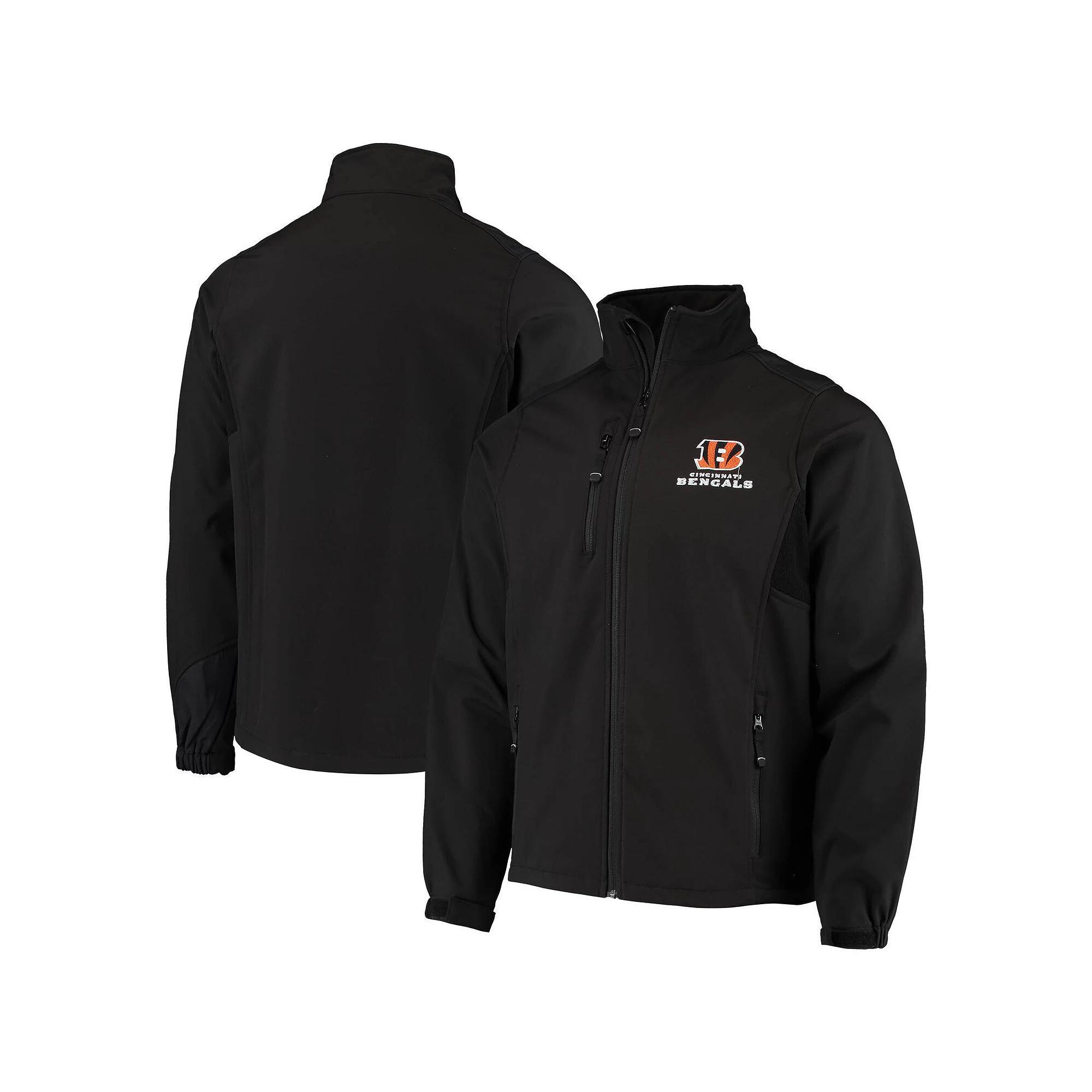 Men's Dunbrooke Black Cincinnati Bengals Circle Softshell Fleece Full-Zip Jacket, Size: Medium Product Image