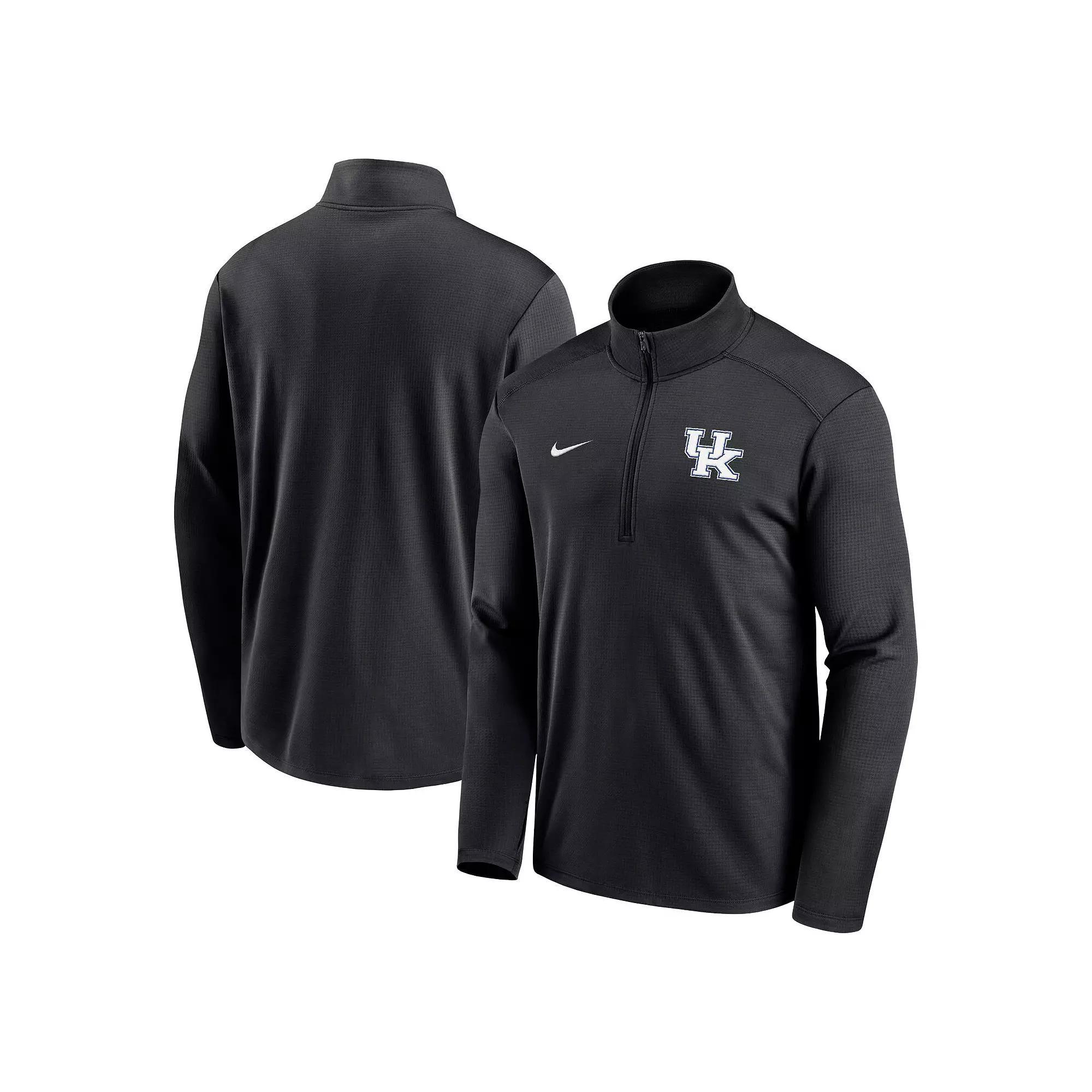 Men's Nike  Black Kentucky Wildcats Primetime Pacer Performance Half-Zip Top, Size: Medium Product Image