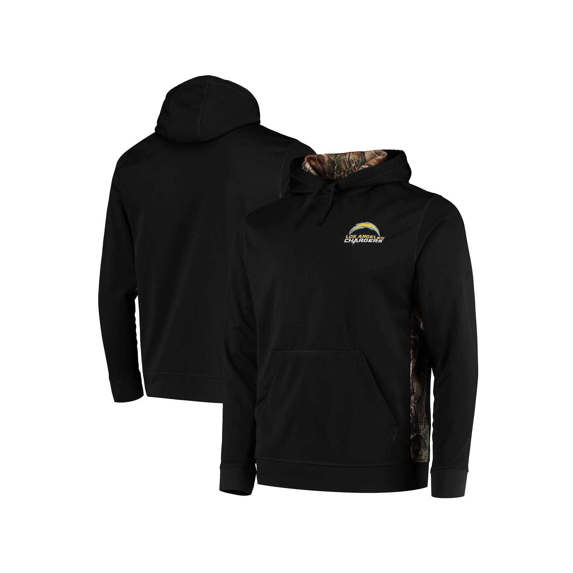 Men's Dunbrooke Black/Realtree Camo Los Angeles Chargers Logo Ranger Pullover Hoodie, Size: 2XL Product Image