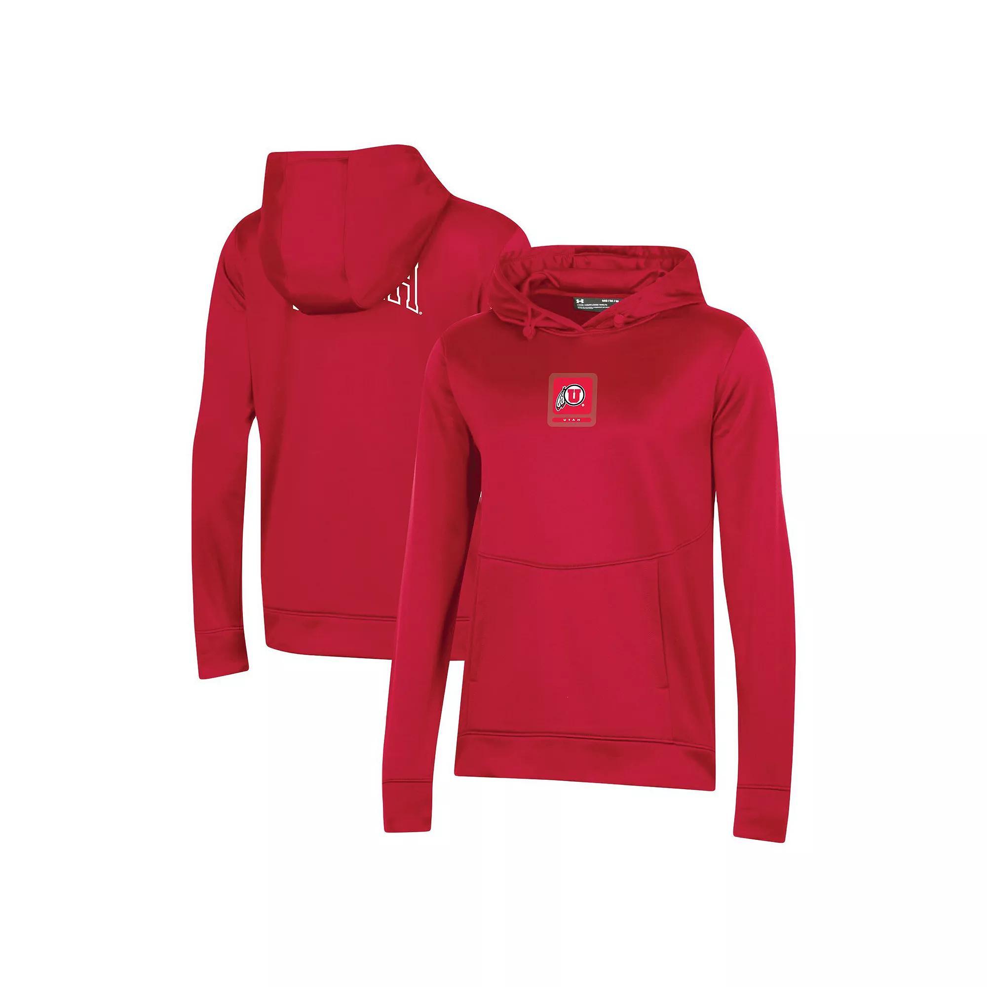 Women's Under Armour Navy Auburn Tigers 2023 Sideline Performance Pullover Hoodie, Size: XL, Blue Product Image