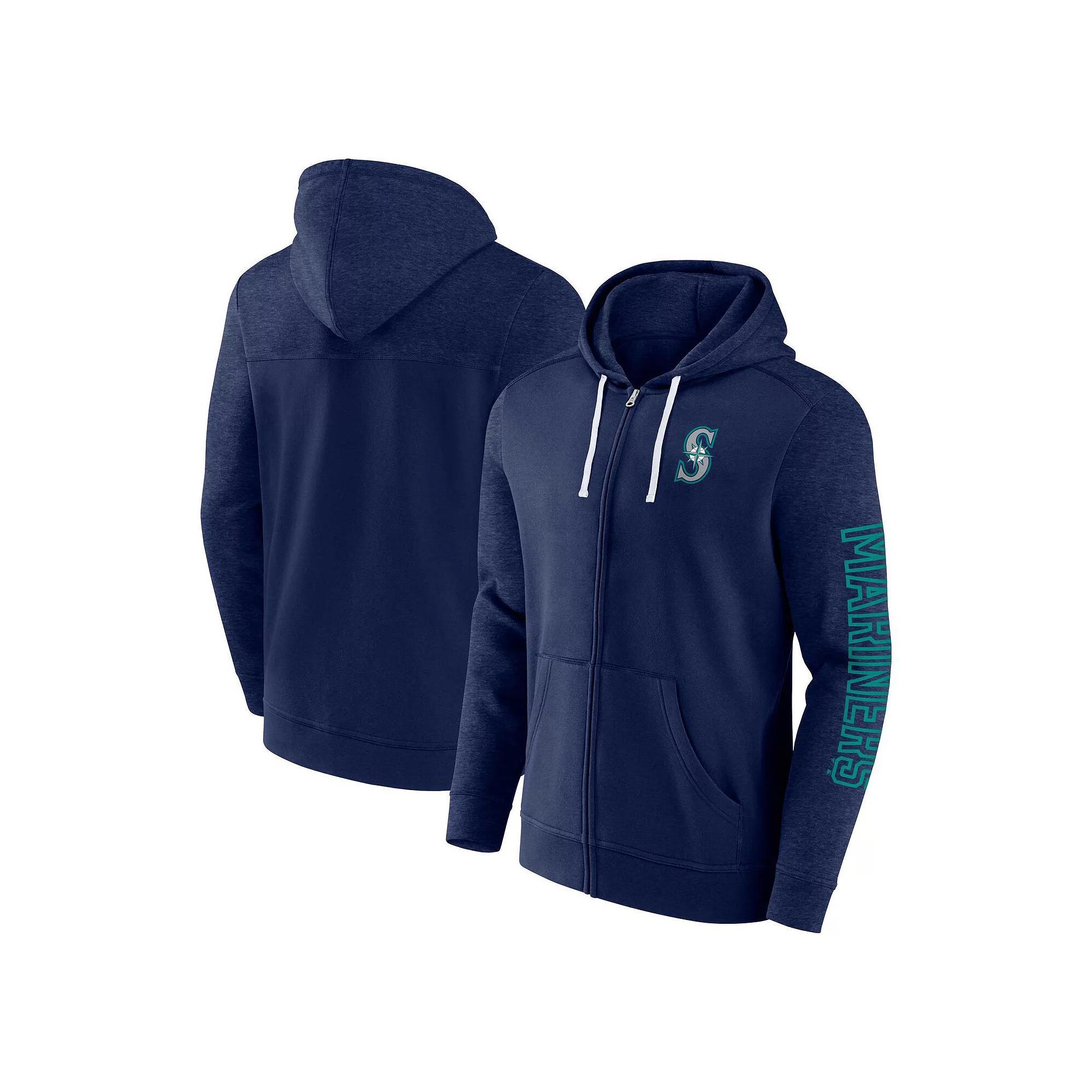 Men's Fanatics Branded Black Colorado Rockies Offensive Line Up Full-Zip Hoodie, Size: Small Product Image