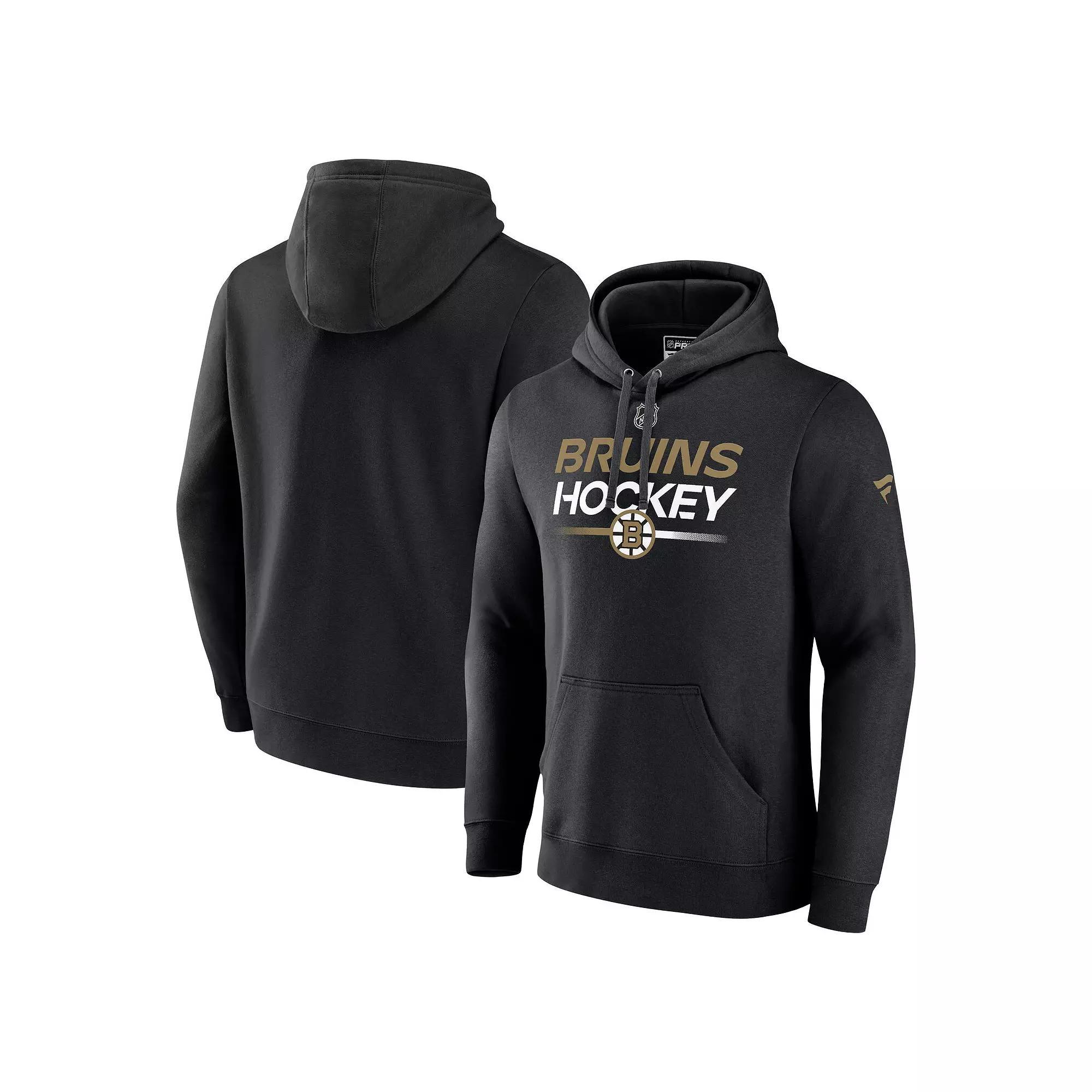 Men's Fanatics Branded  Black Chicago Blackhawks Authentic Pro Pullover Hoodie, Size: Small Product Image