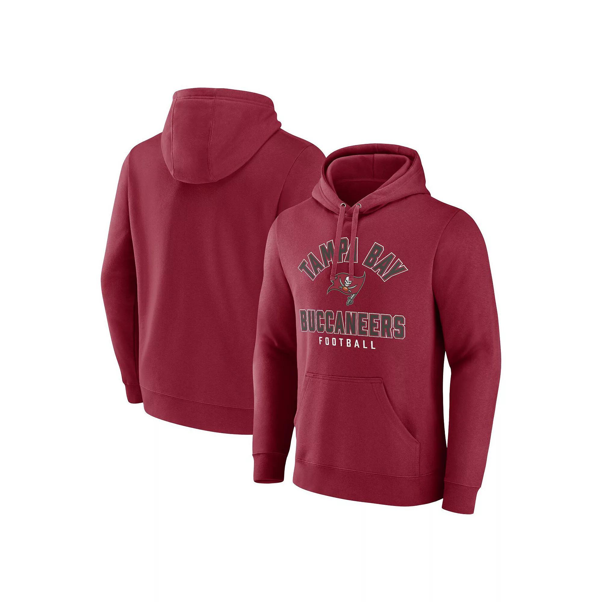 Men's Fanatics Branded  Red Tampa Bay Buccaneers Between the Pylons Pullover Hoodie, Size: 4XL Product Image