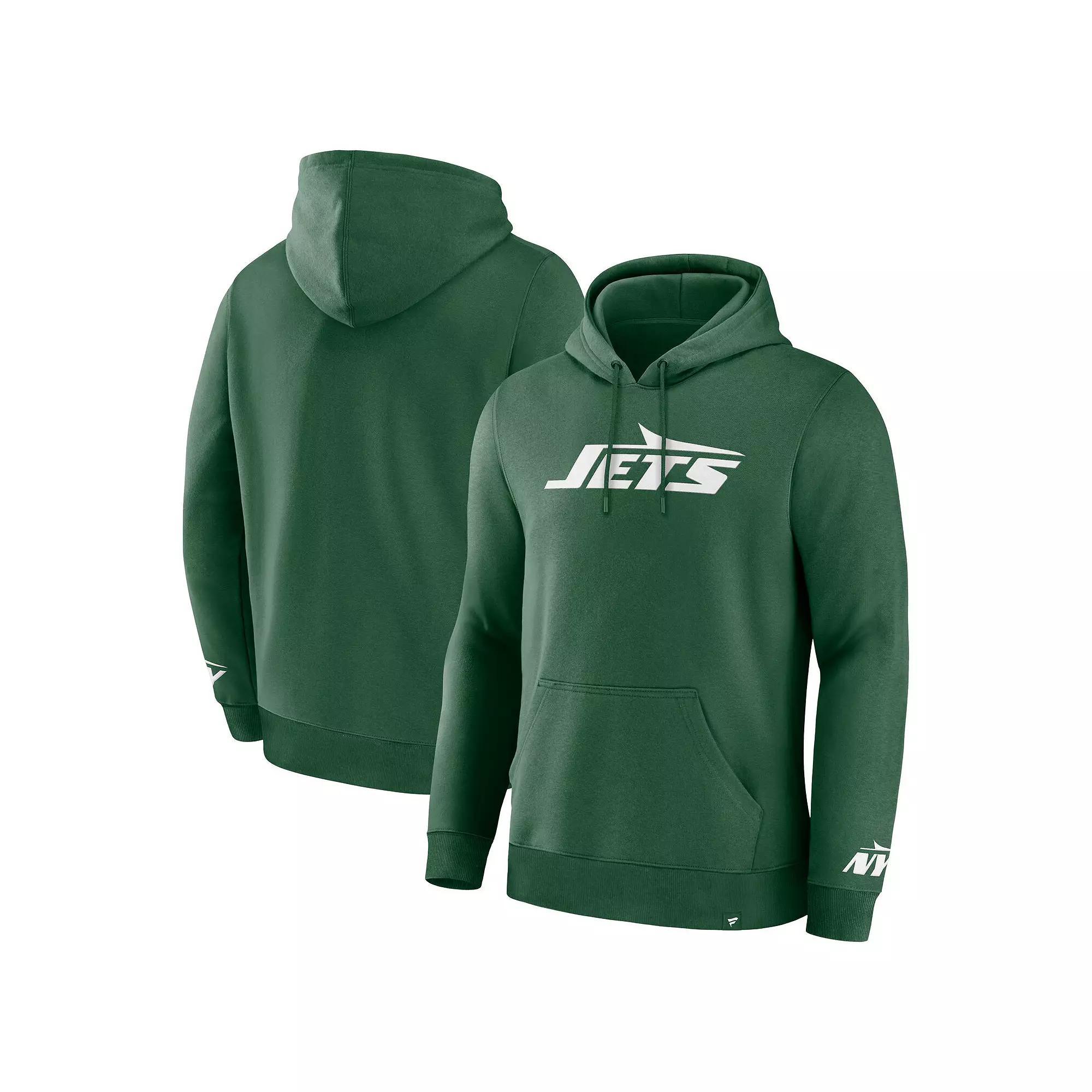 Men's Fanatics  Green New York Jets Legacy Fleece Pullover Hoodie, Size: Large Product Image