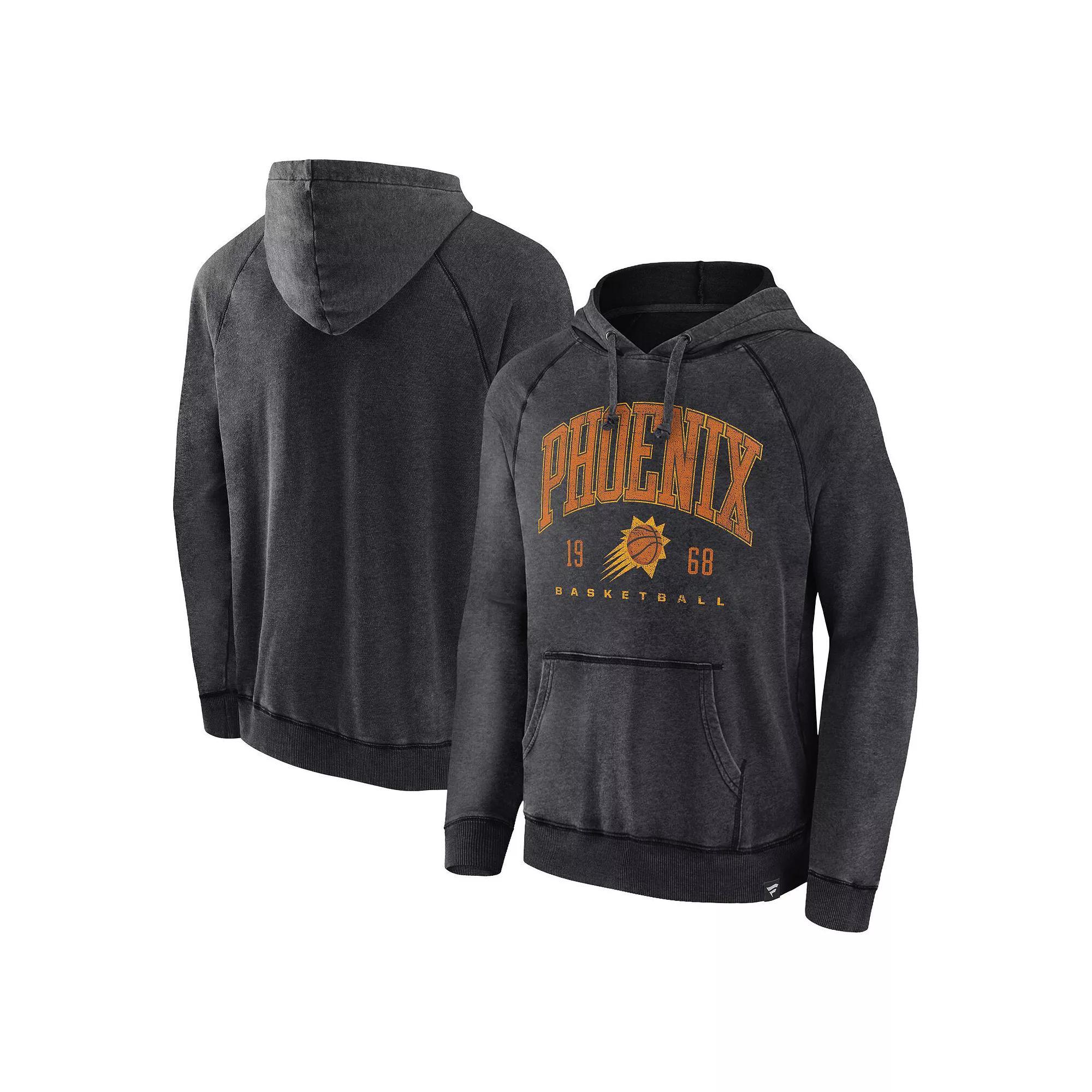 Men's Fanatics Branded Heather Red Chicago Bulls Foul Trouble Snow Wash Raglan Pullover Hoodie, Size: Large Product Image