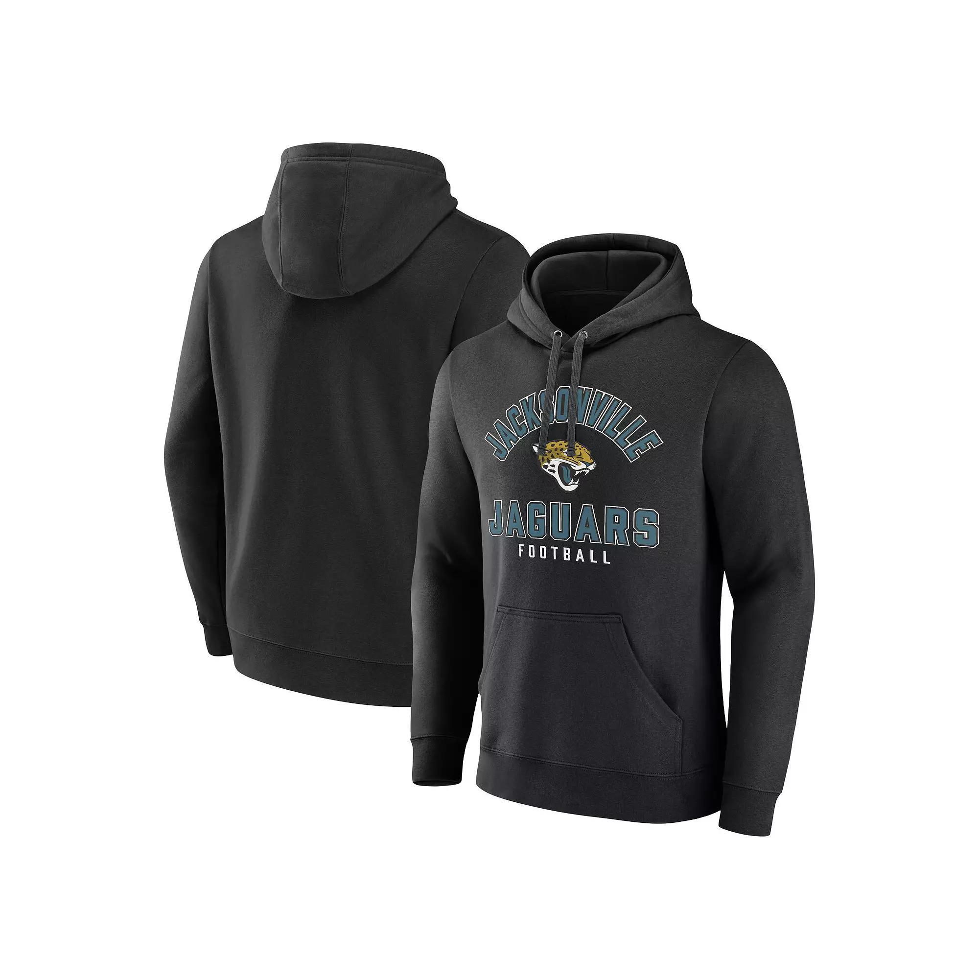 Men's Fanatics Branded  Black Jacksonville Jaguars Between the Pylons Pullover Hoodie, Size: 3XL Product Image