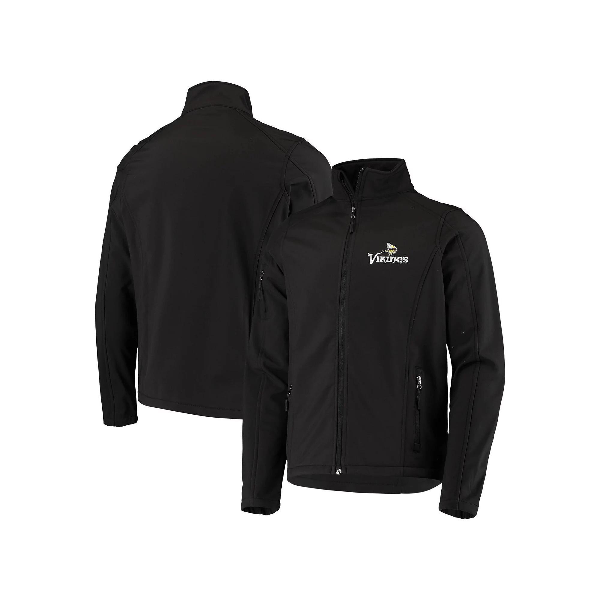 Men's Dunbrooke Black Minnesota Vikings Sonoma Softshell Full-Zip Jacket, Size: Small Product Image