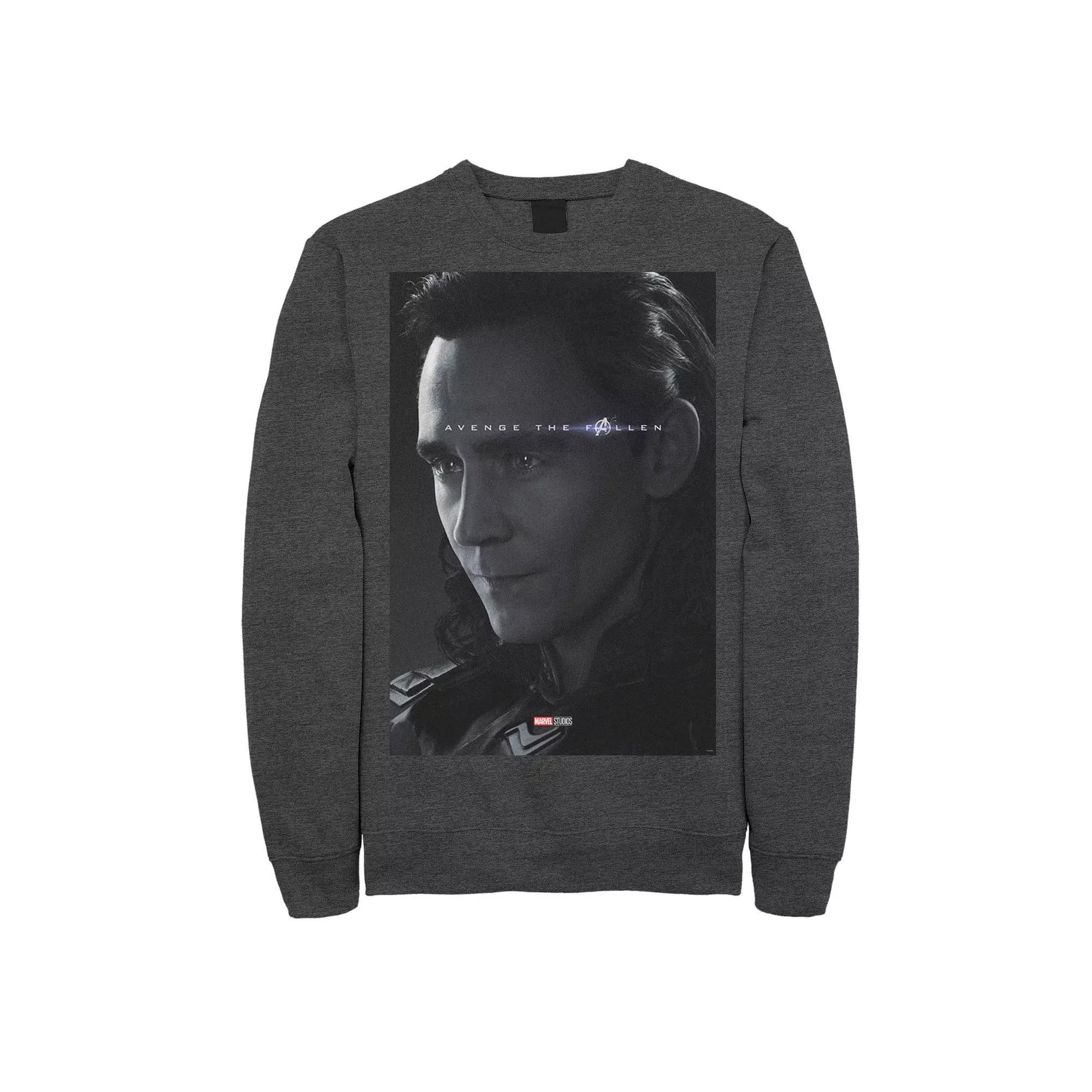 Men's Marvel Avengers Endgame Loki Avenge The Fallen Poster Tee, Size: Large, Blue Product Image