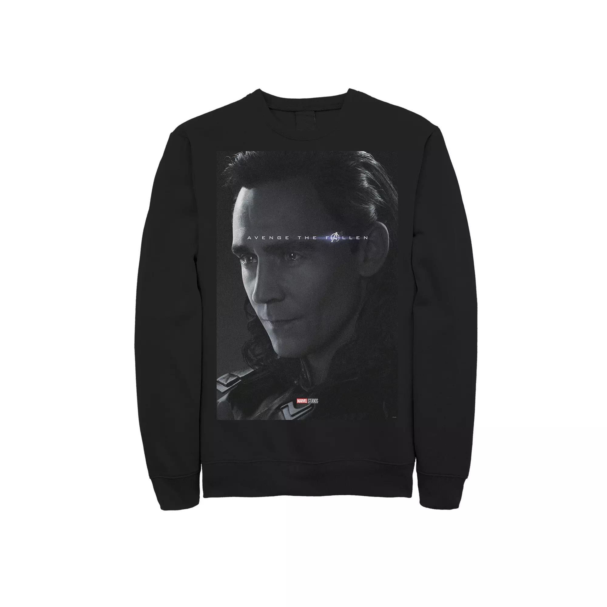 Men's Marvel Avengers Endgame Loki Avenge The Fallen Poster Tee, Size: Large, Blue Product Image