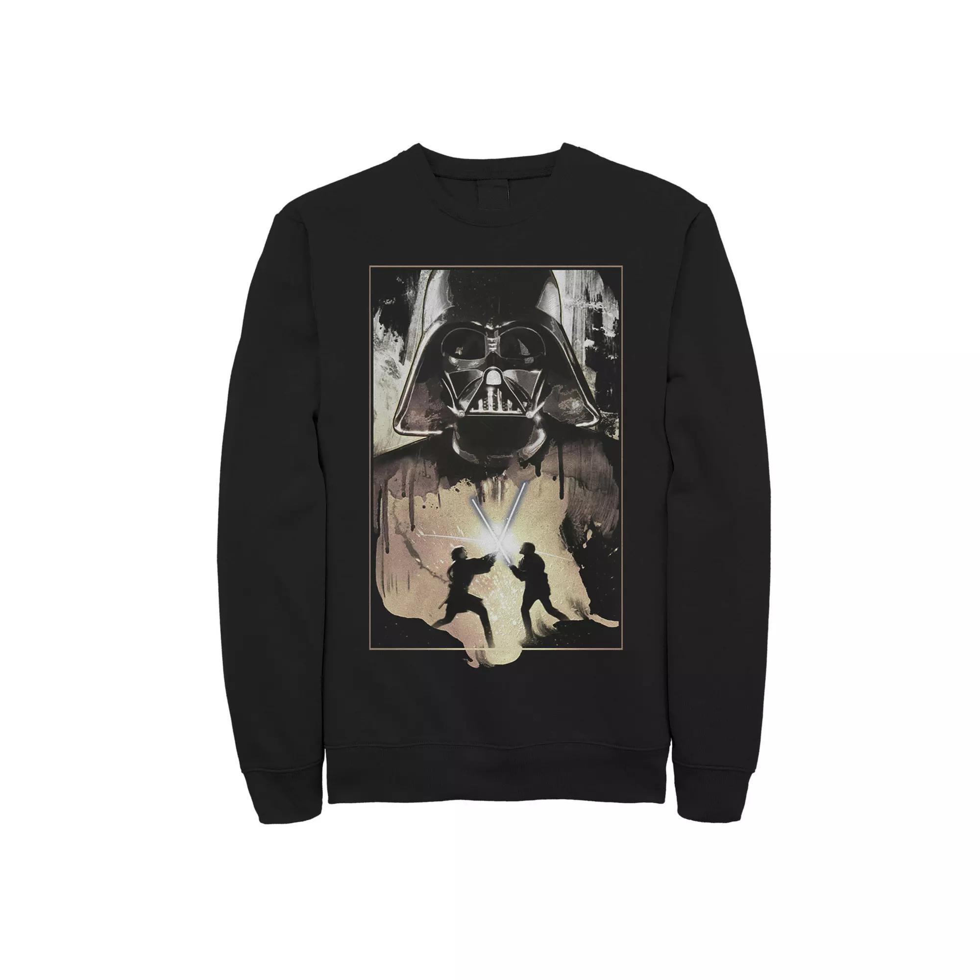 Big & Tall Star Wars Lightsaber Fight Sweatshirt, Men's, Size: 3XL Tall, Black Product Image