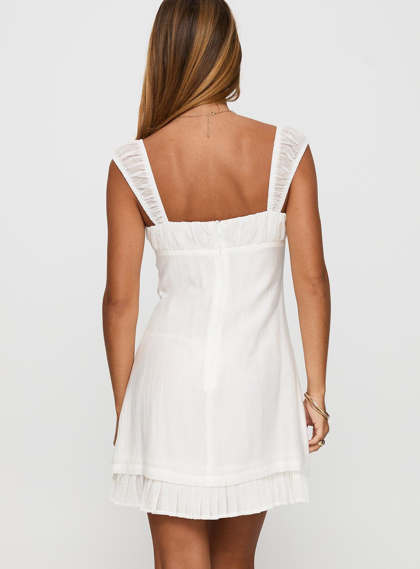 Eternally Yours Mini Dress White Product Image