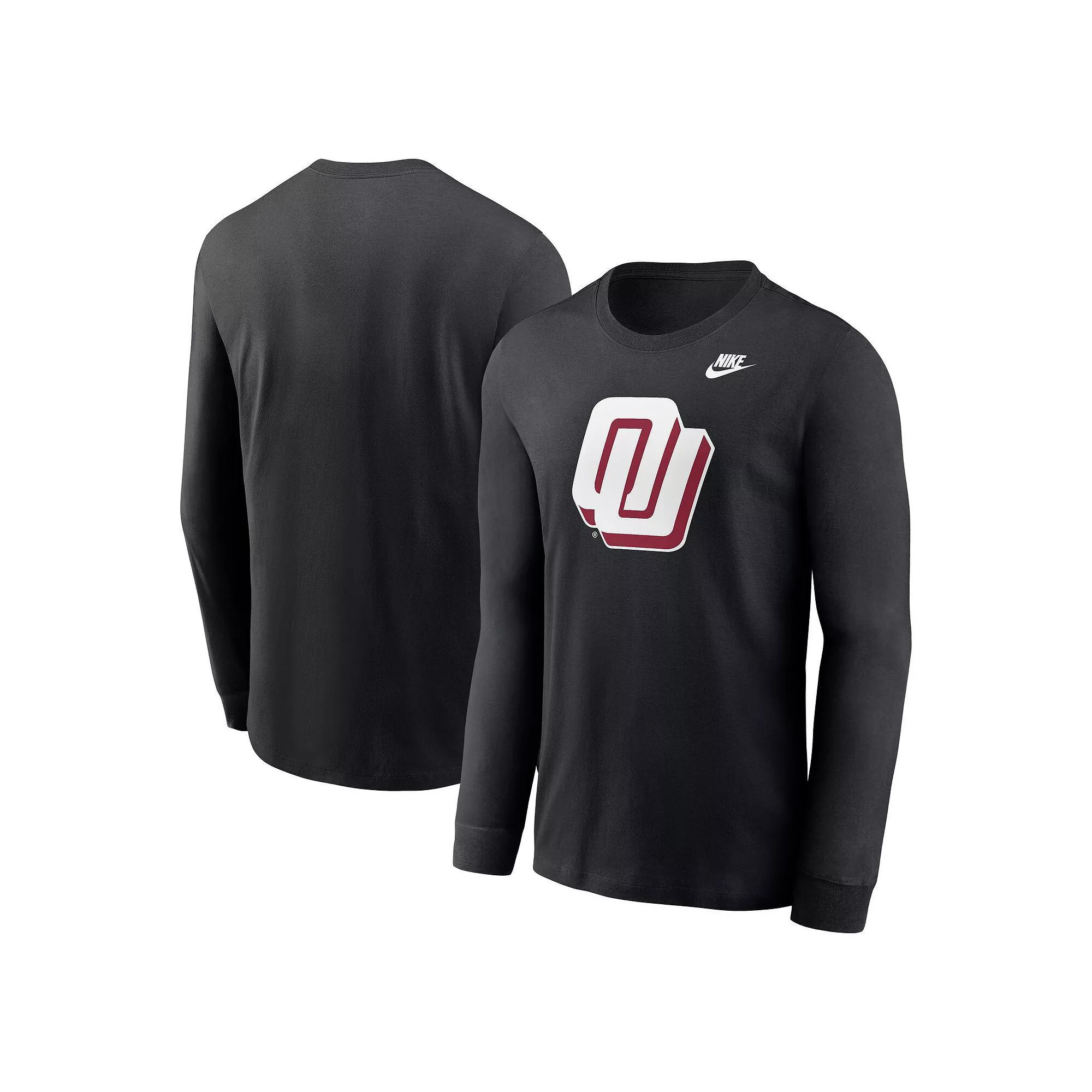 Men's Nike Black Oklahoma Sooners Alternate Logo Long Sleeve T-Shirt, Size: Medium Product Image