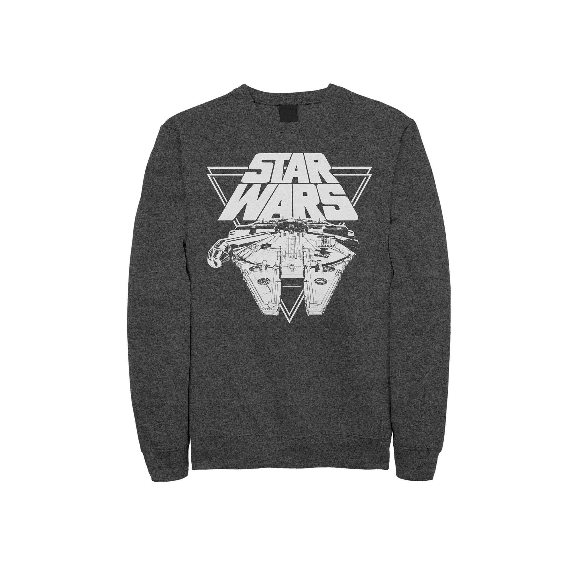Men's Star Wars Millennium Falcon Sweatshirt, Size: XXL, Grey Heather Product Image