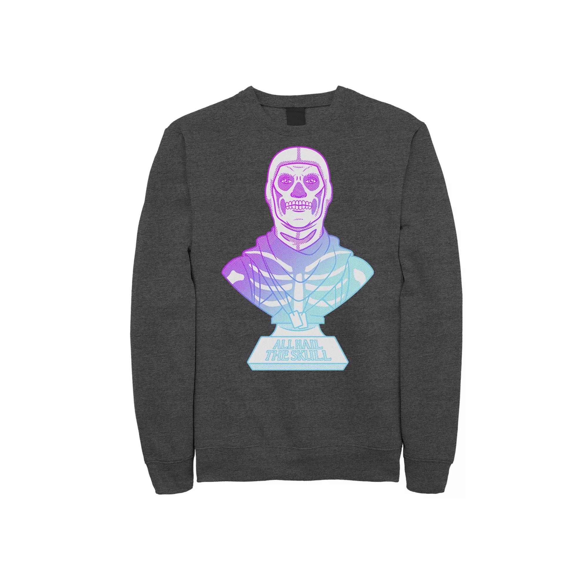 Men's Fortnite All Hail The Skull Sweatshirt, Size: XL, Black Product Image