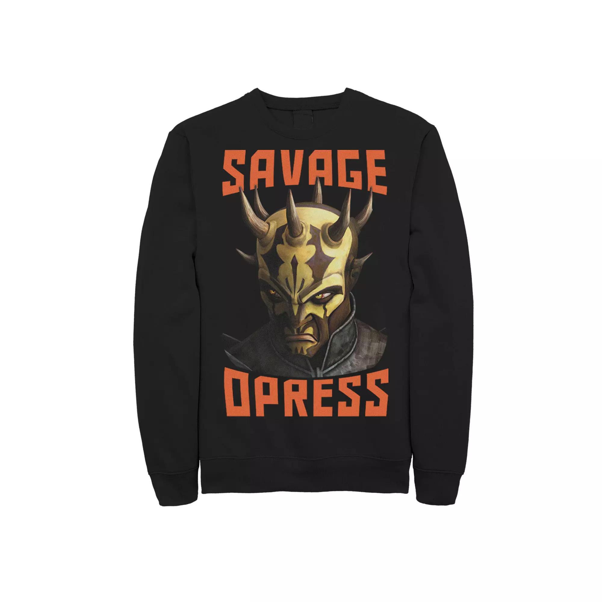 Mens Star Wars: Clone Wars Savage Opress Big Face Sweatshirt Product Image