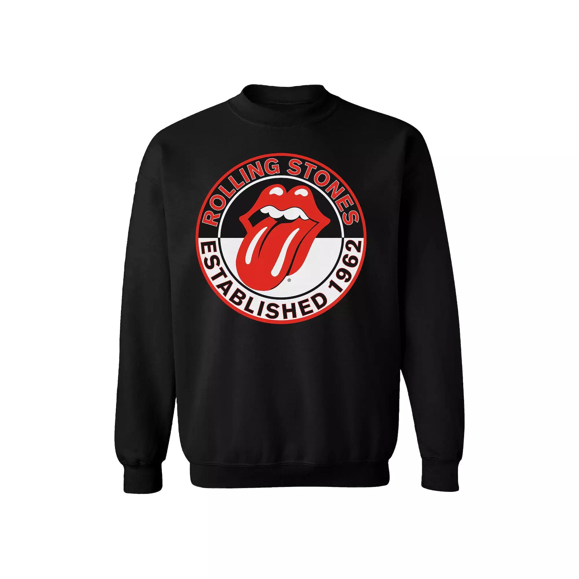 Men's Rolling Stones Est 1962 Sweatshirt, Size: XL, Black Product Image