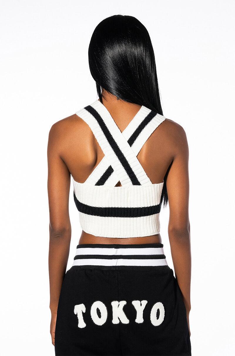PREP CLUB CROPPED SWEATER TANK Product Image