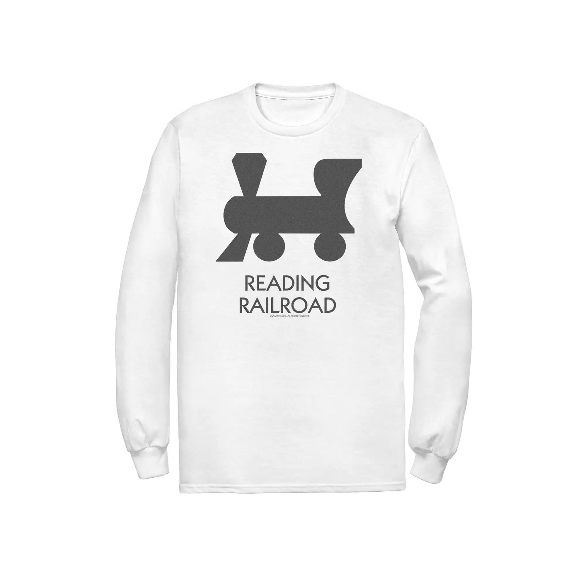 Men's Monopoly Reading Railroad Tee, Size: Medium, White Product Image