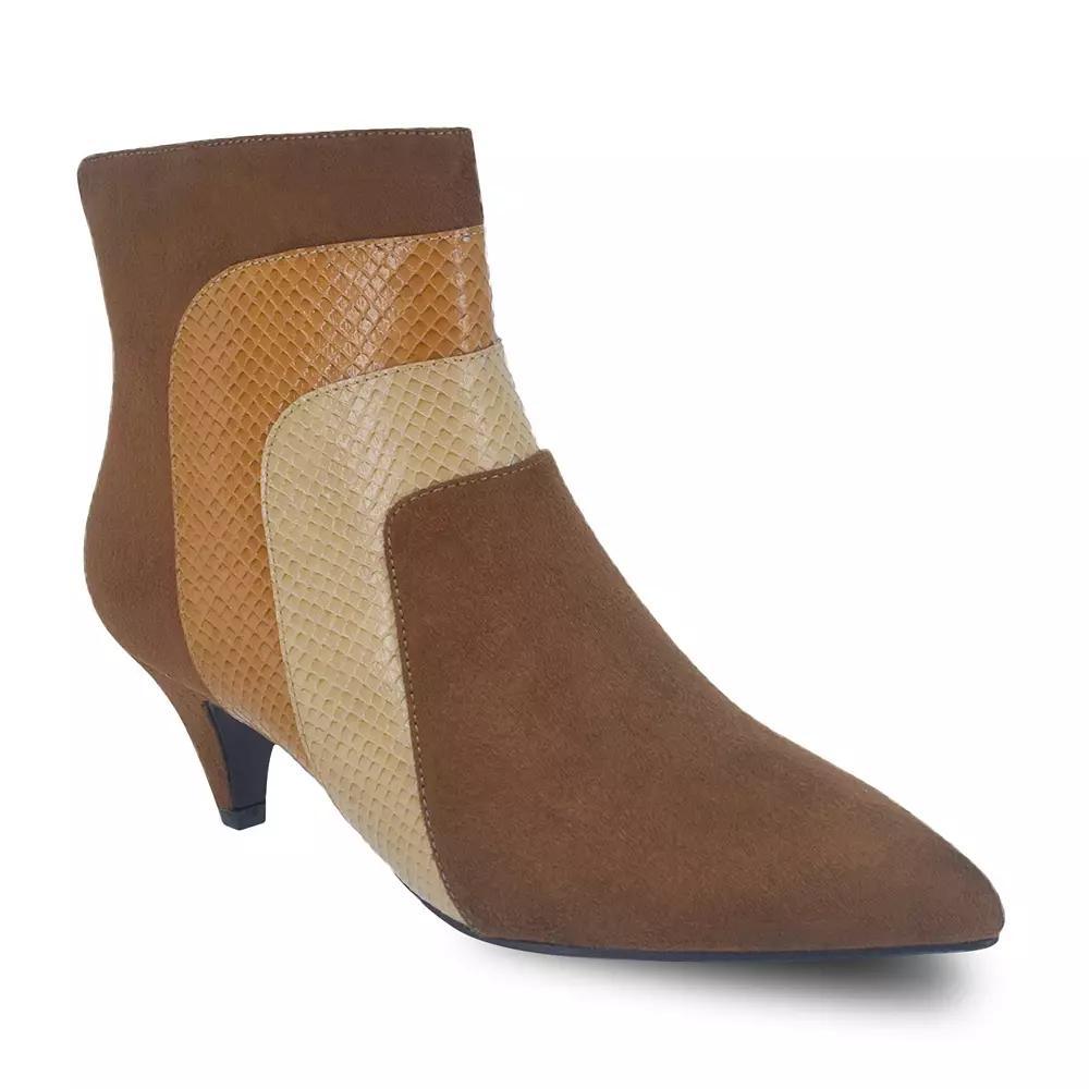 Impo Eila Multi Texture Women's Ankle Boots, Size: 7, Toffee Team Product Image