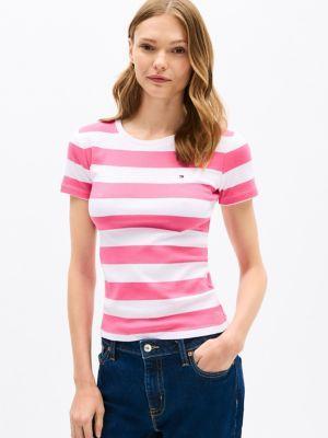 Rugby Stripe Crewneck T-Shirt Product Image