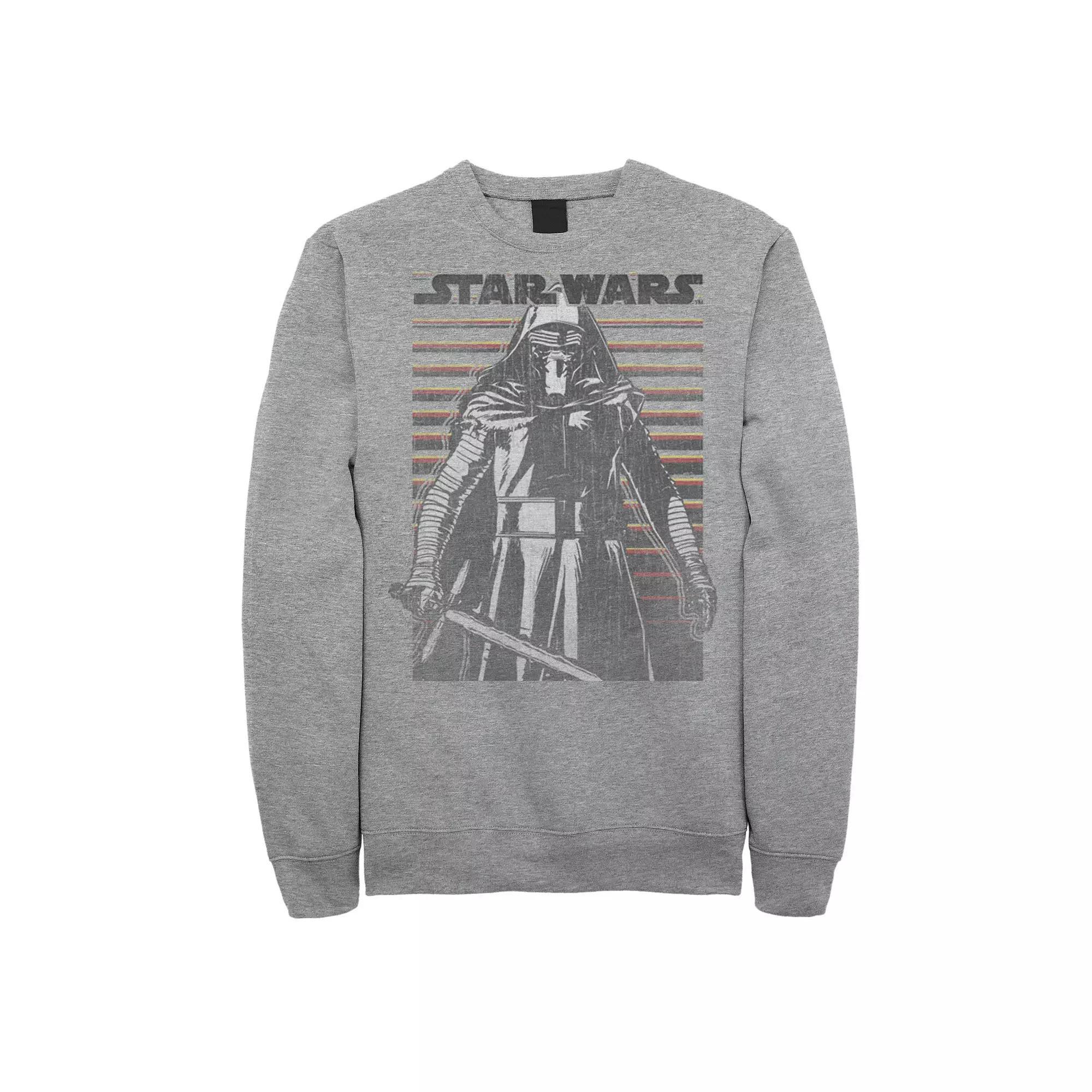 Men's Star Wars Force Awakens Kylo Ren One Sweatshirt, Size: XL, Athletic Grey Product Image