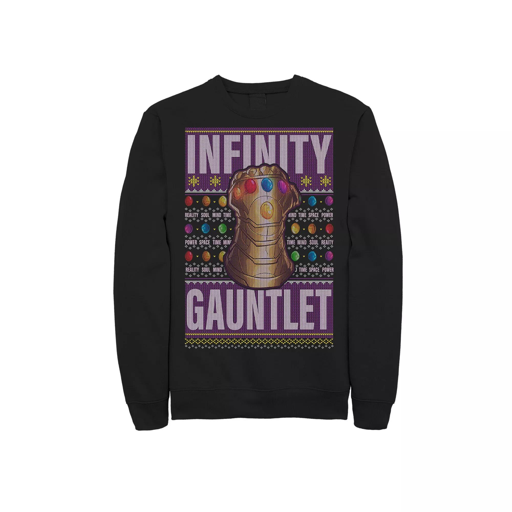 Men's Marvel Avengers Captain Marvel Be Merry Be Bright Holiday Tee, Size: Large, Black Product Image