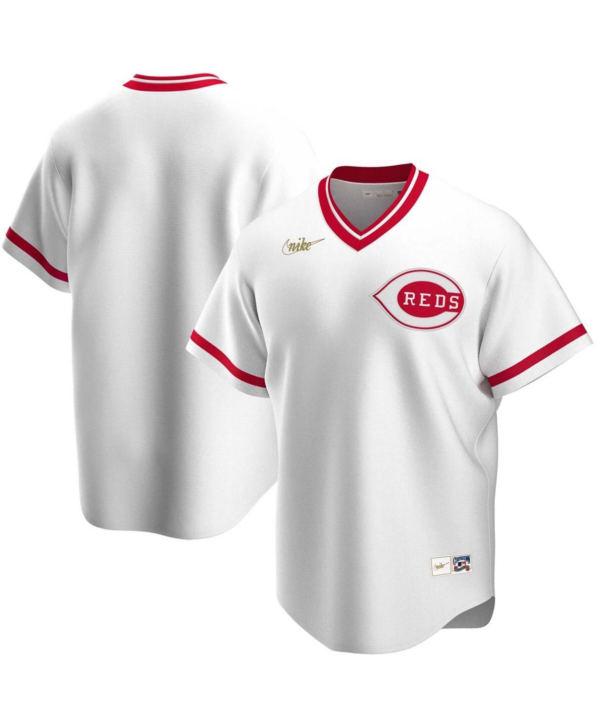 Mens Nike White Cincinnati Reds Home Cooperstown Collection Team Jersey Product Image