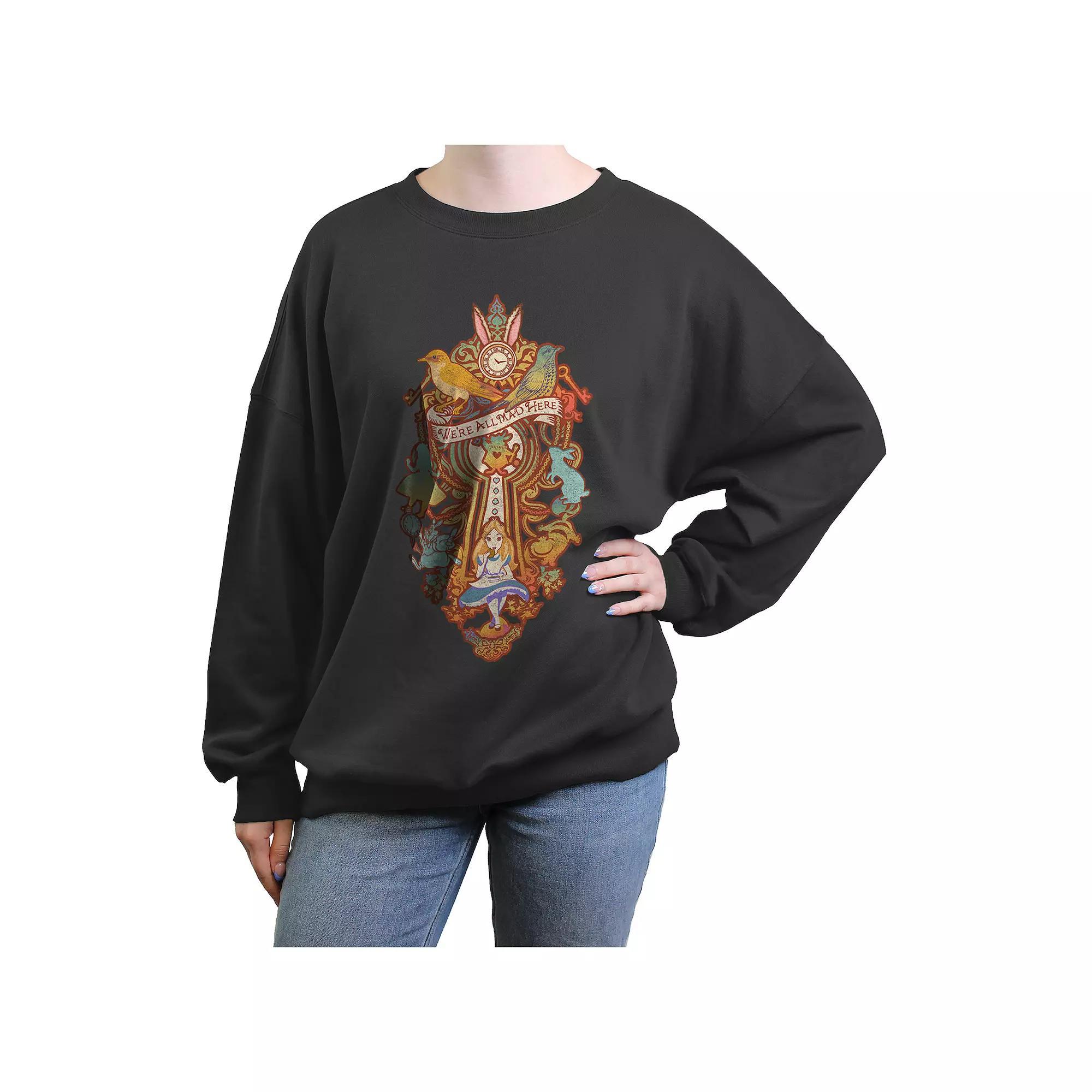 Juniors' Pirates Of The Caribbean Jack Sparrow And Company Graphic Fleece, Girl's, Size: Medium, Black Product Image