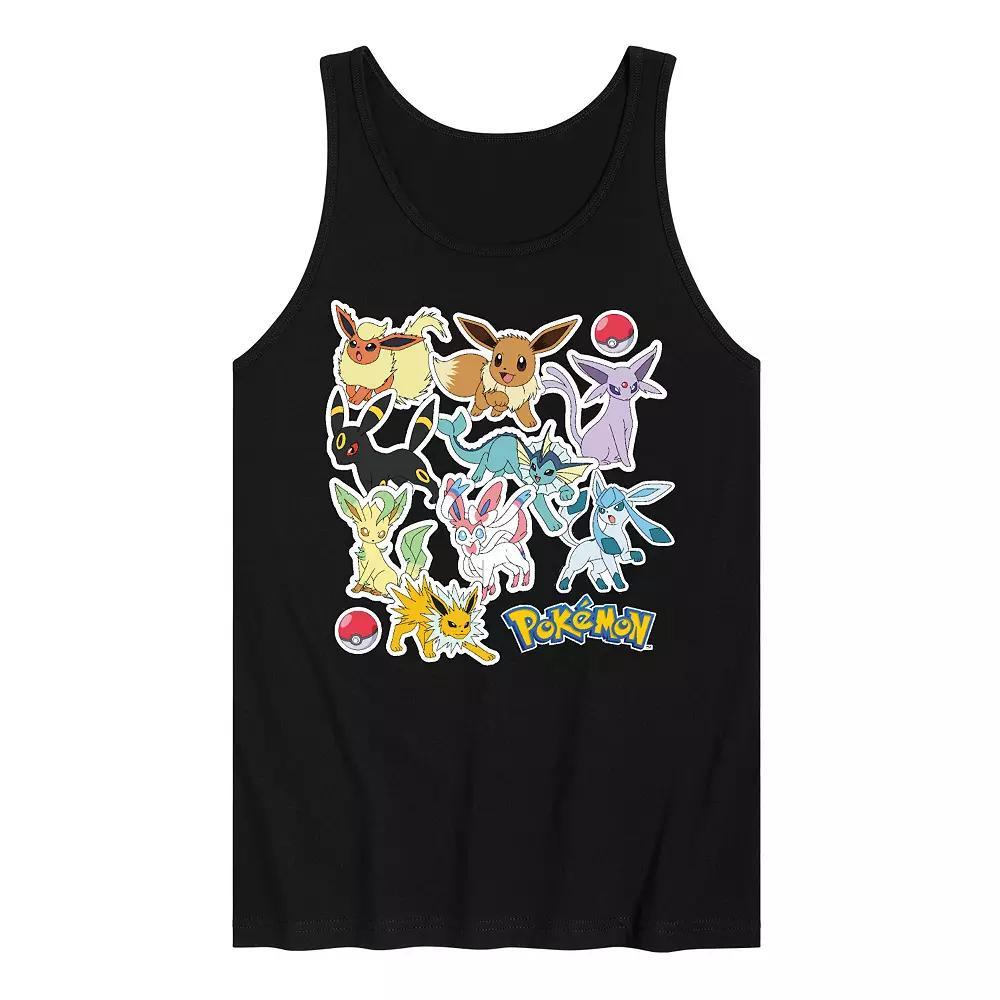 Mens Pokemon Eeveelution Stickers Tank Top Product Image