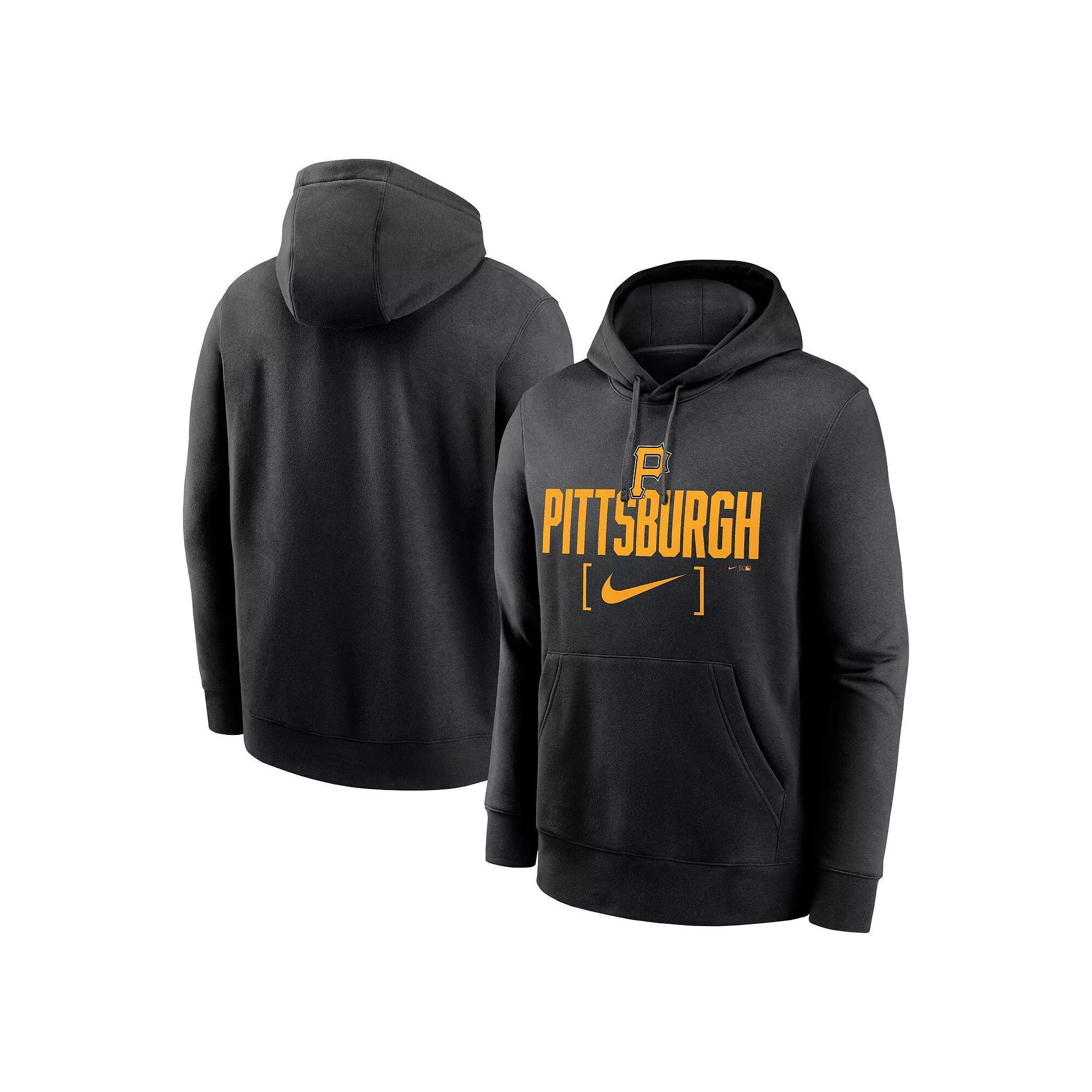 Men's Nike Black Georgia Bulldogs Legacy Logo Club Fleece Pullover Hoodie, Size: 2XL Product Image