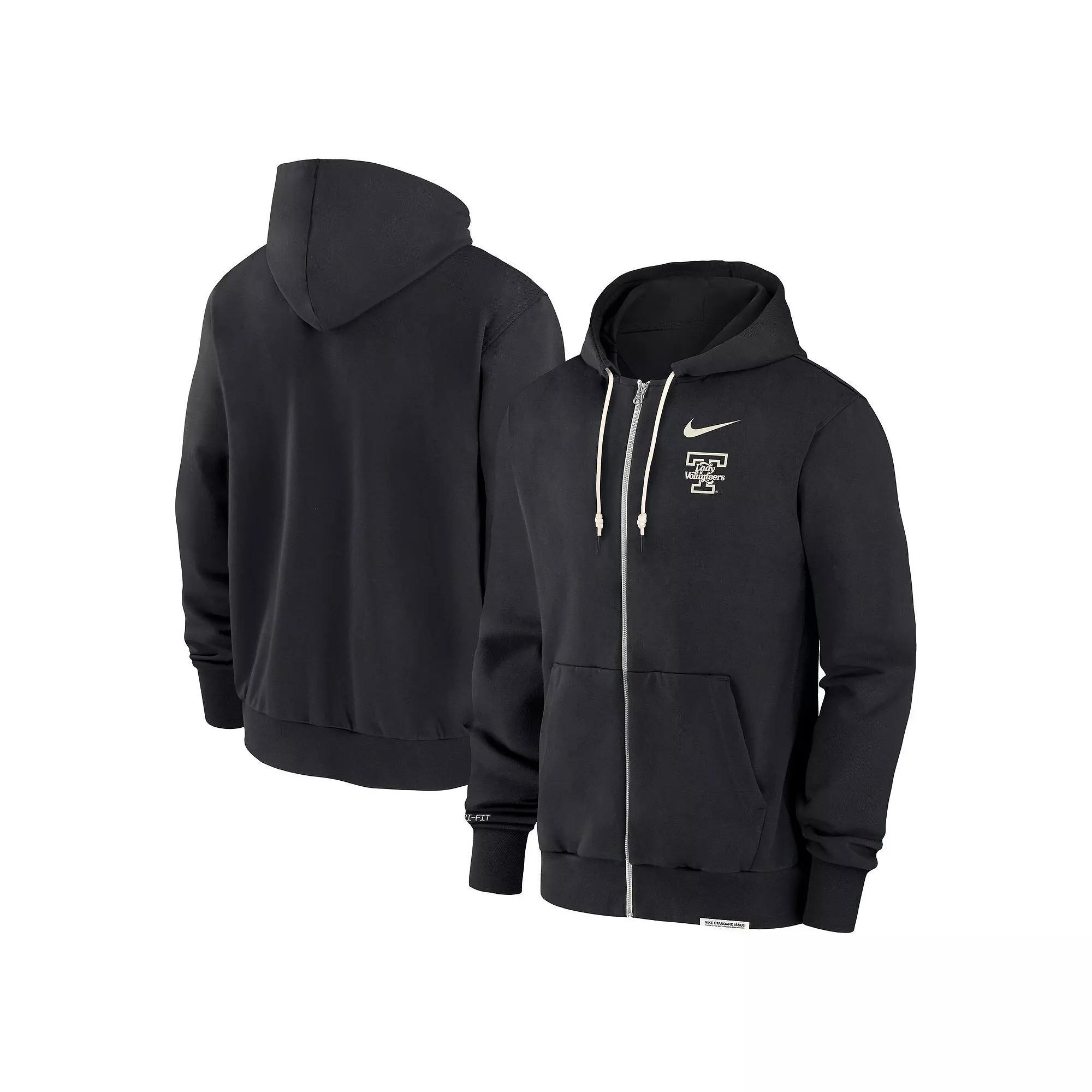 Men's Nike Black Tennessee Volunteers On-Court Performance Full-Zip Hoodie, Size: Large Product Image