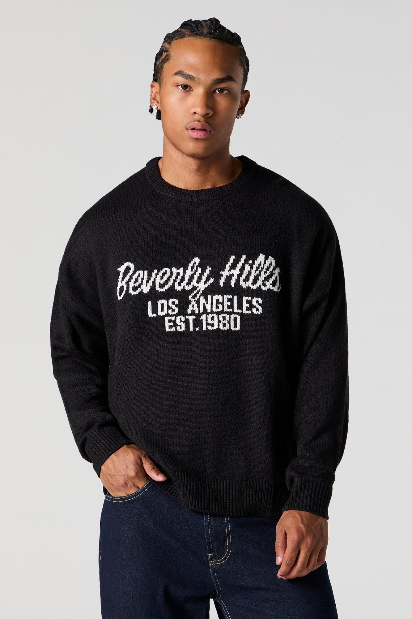 Jacquard Knit Relaxed Sweater Male Product Image
