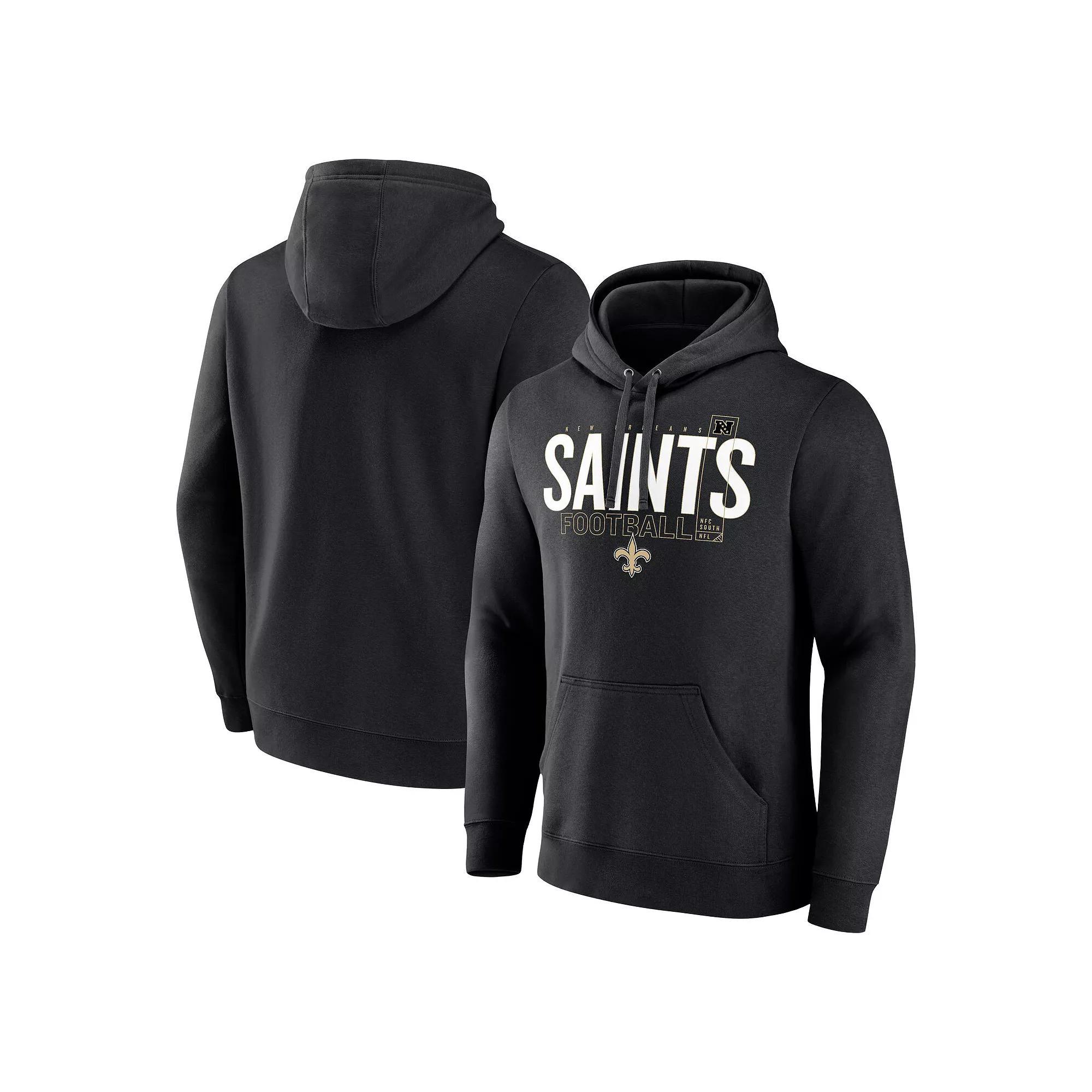 Men's Fanatics Black New Orleans Saints Pylon Outline Pullover Hoodie, Size: XL Product Image