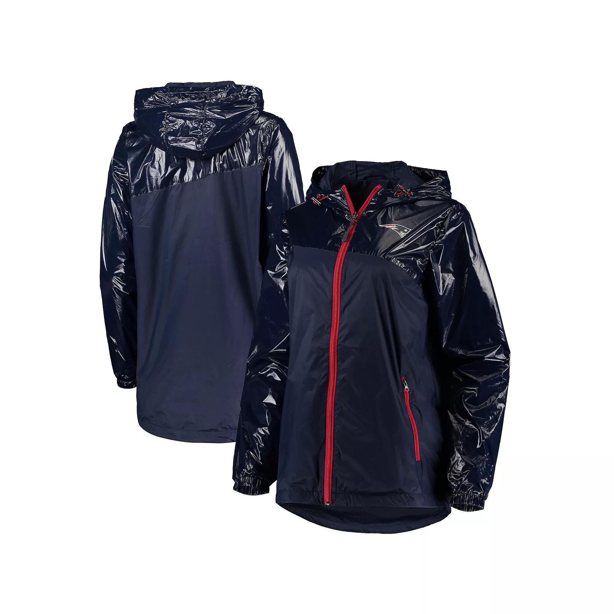 Womens G-III 4Her by Carl Banks New England Patriots Double-Coverage Full-Zip Hoodie Jacket Blue Product Image